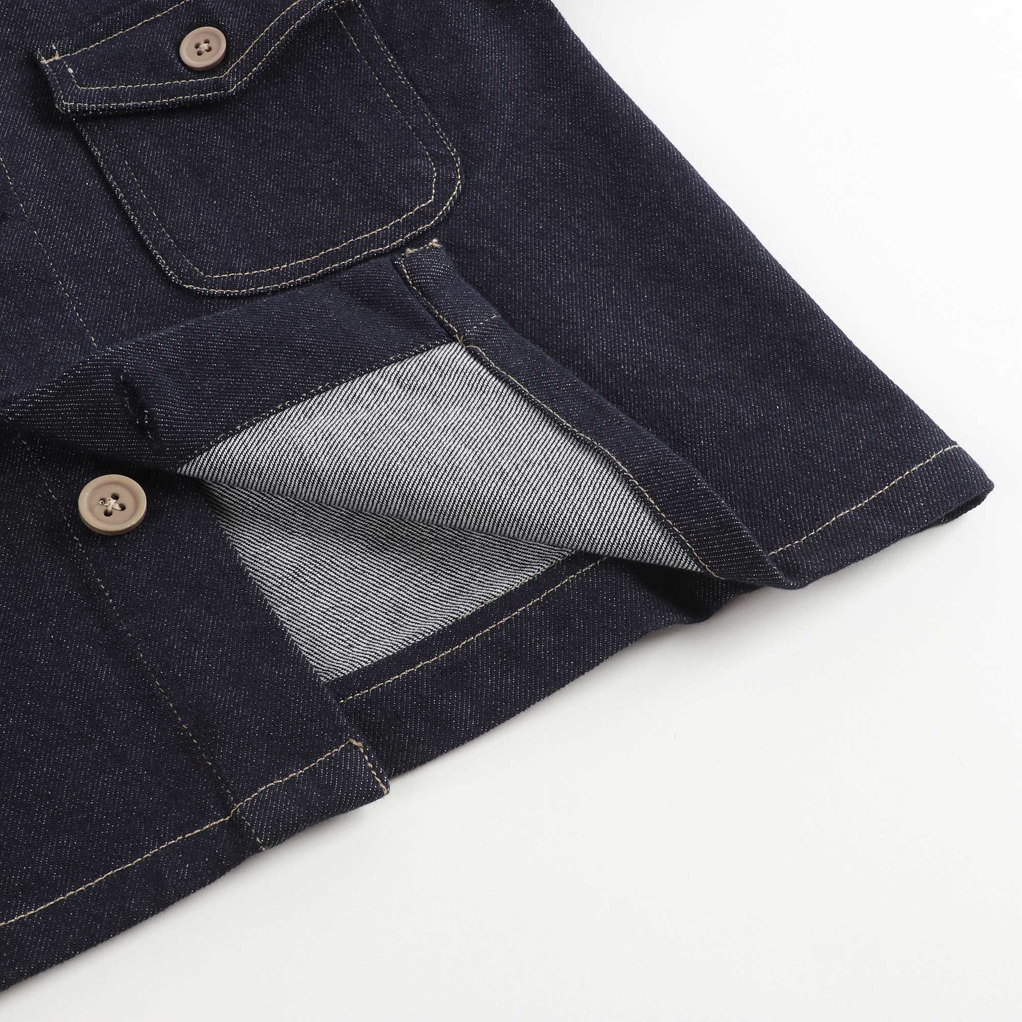 Boys Dark Blue Cotton Jacket