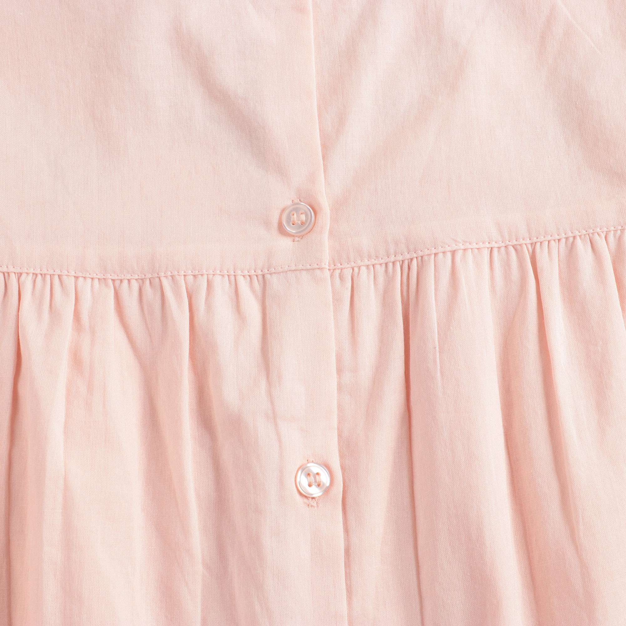 Baby Girls Pink Embroidered Cotton Dress