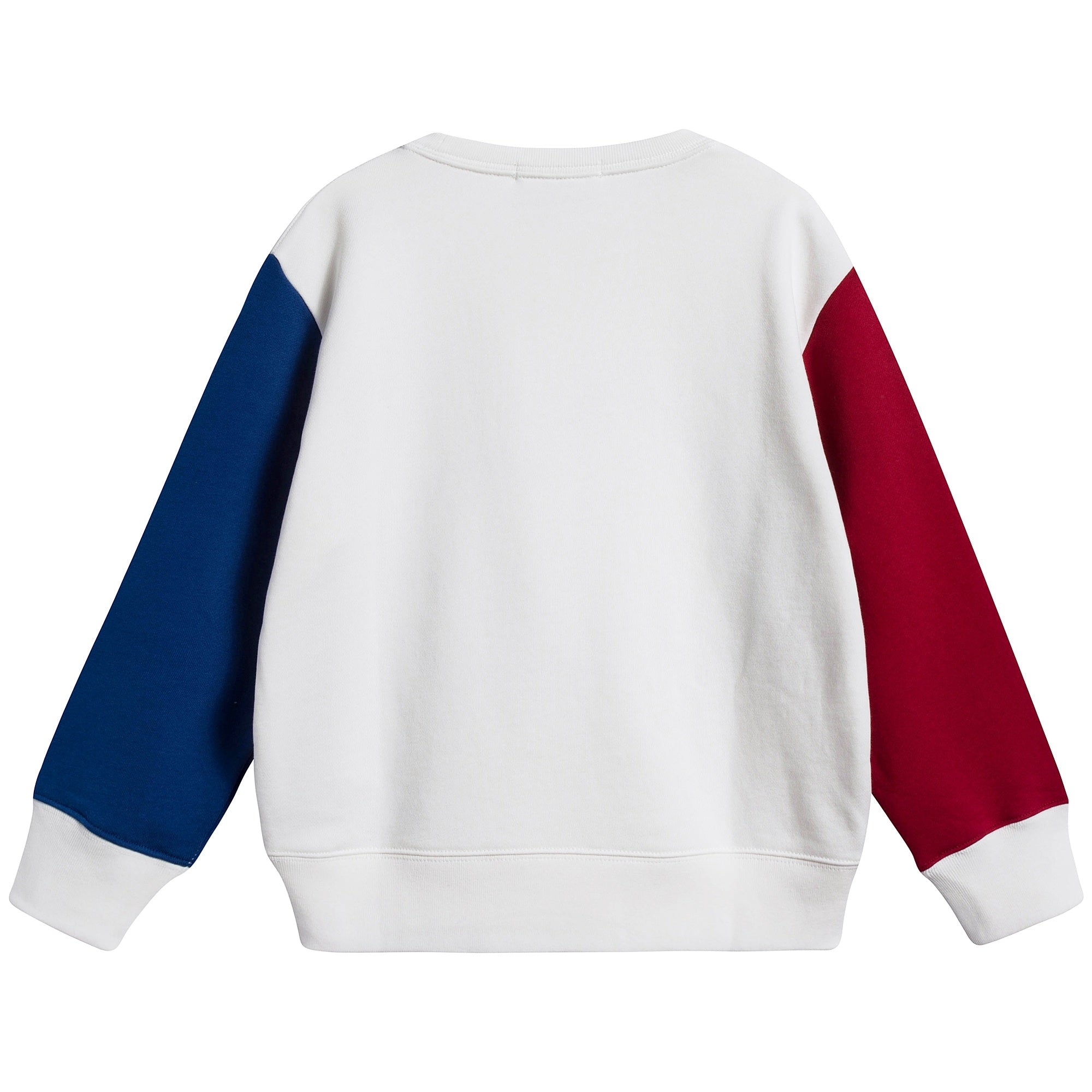 Boys  White  鈥淔laky clouds鈥?  Cotton   Sweatshirt