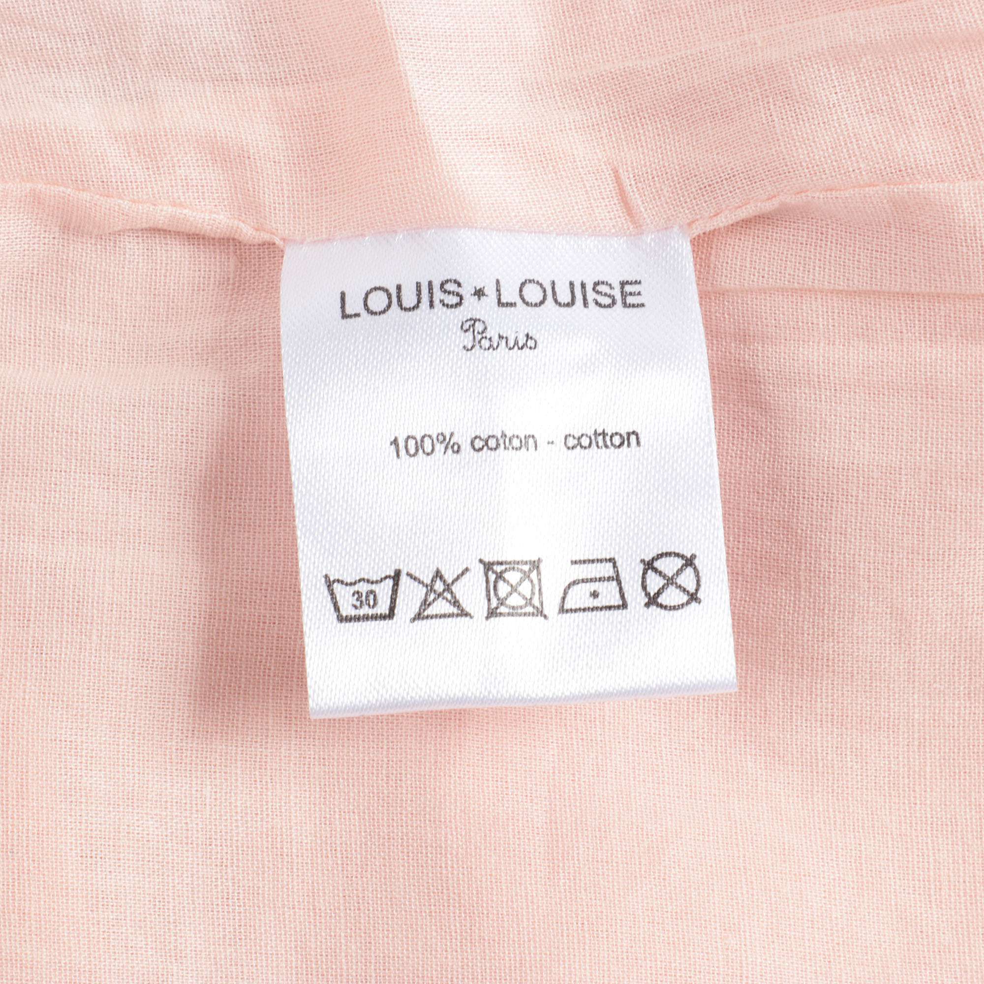 Baby Girls Pink Embroidered Cotton Dress