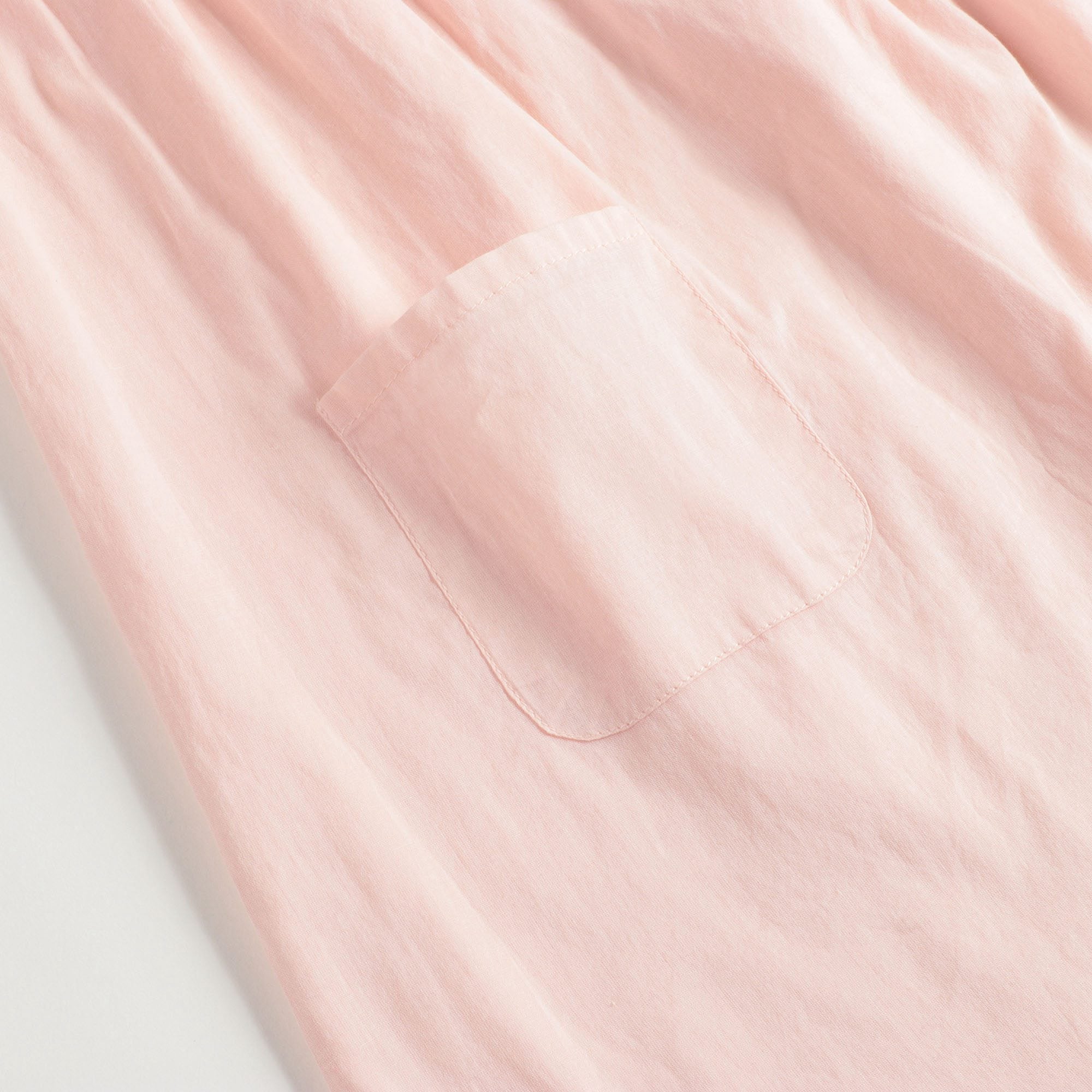 Girls Pink Embroidered Cotton Dress