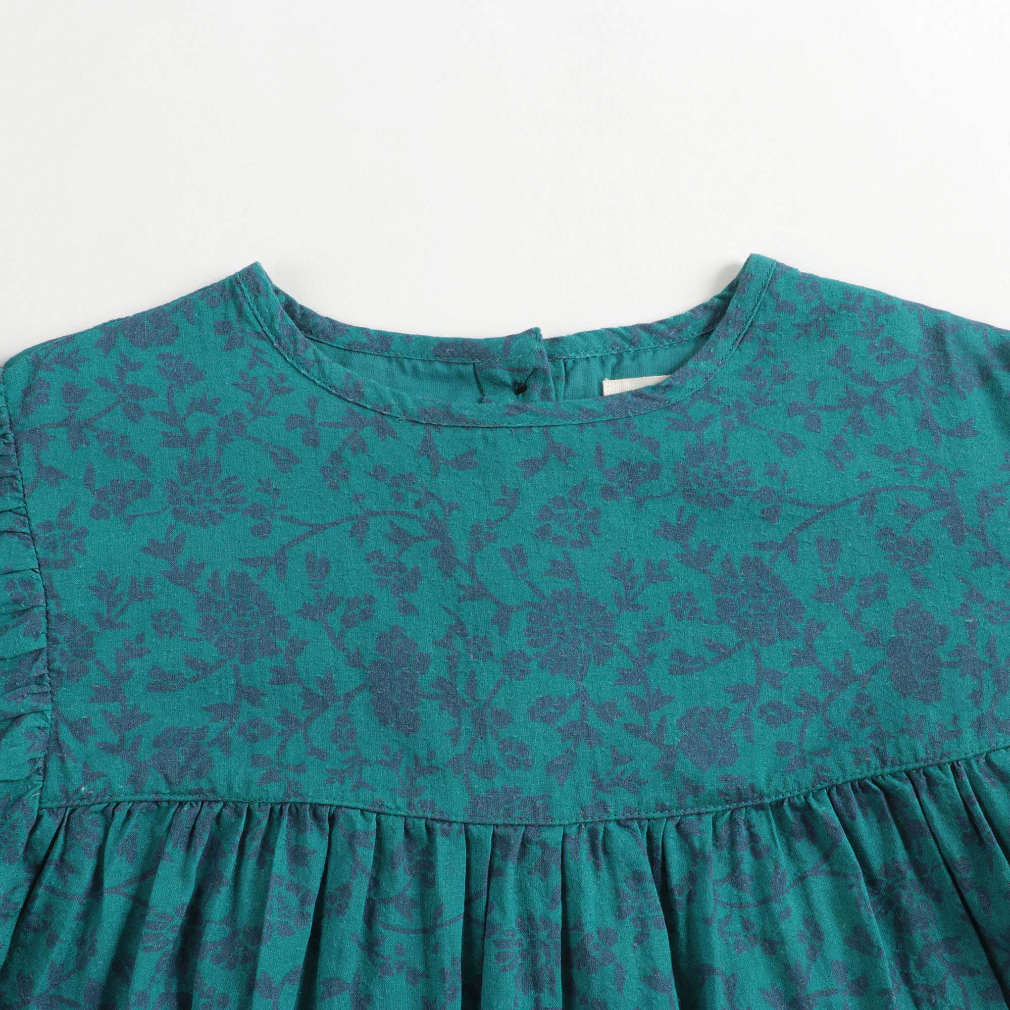 Girls Green Printing Cotton Top