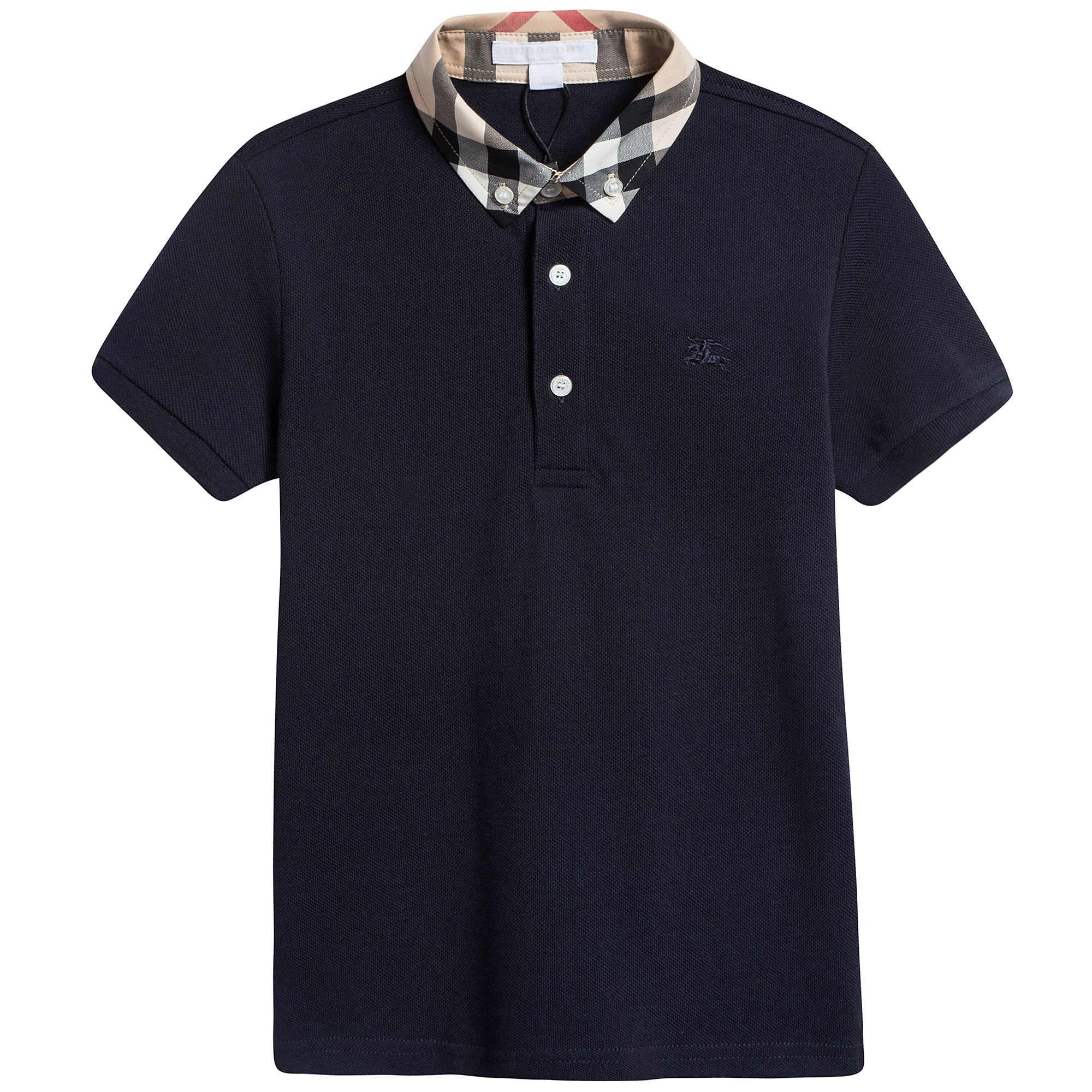 Boys True Navy Cotton Polo Shirt