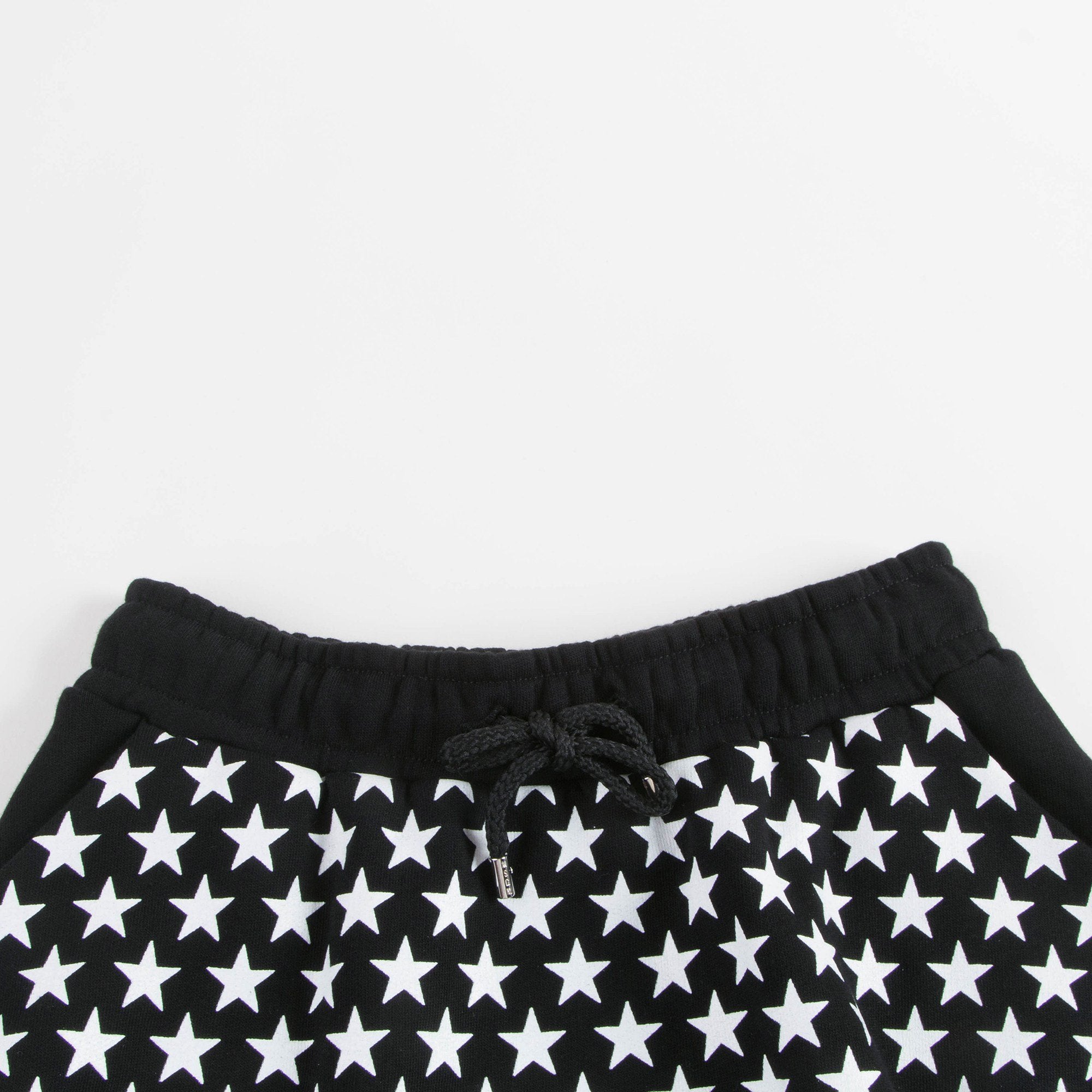 Girls Black & White Striped Cotton Skirt