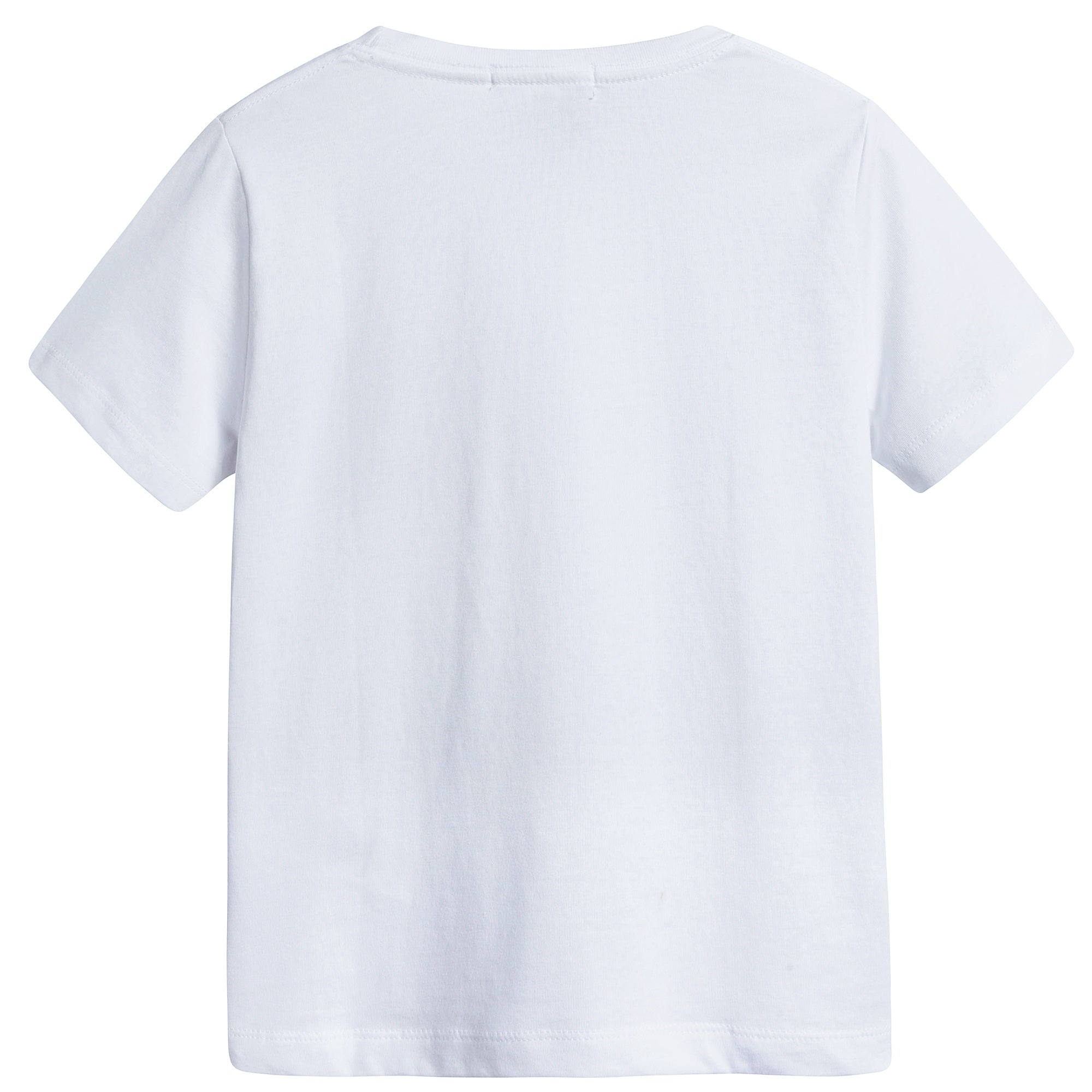 Boys White Cotton T-shirt