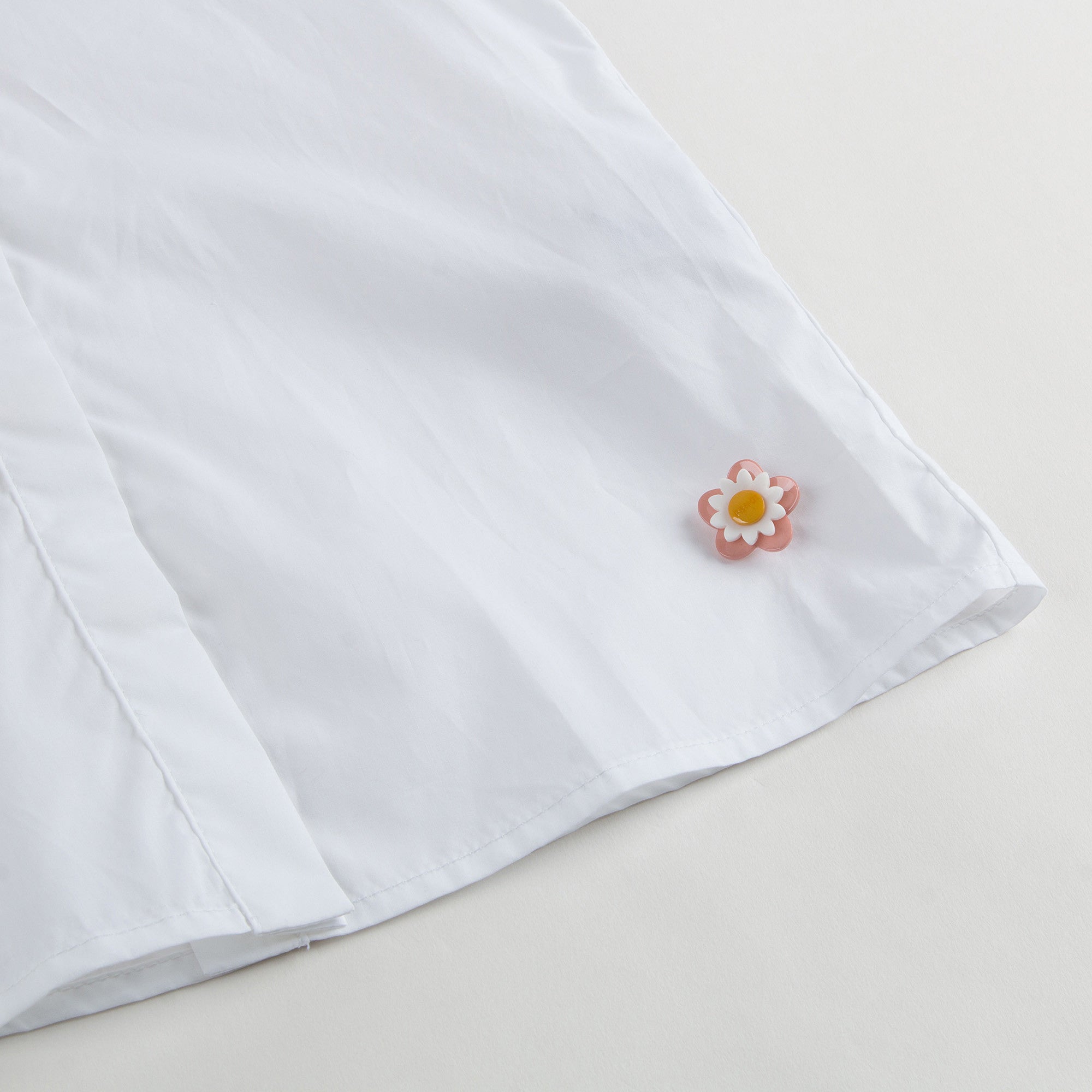 Girls White Ruffled Collar Cotton Blouse - CÉMAROSE | Children's Fashion Store - 4