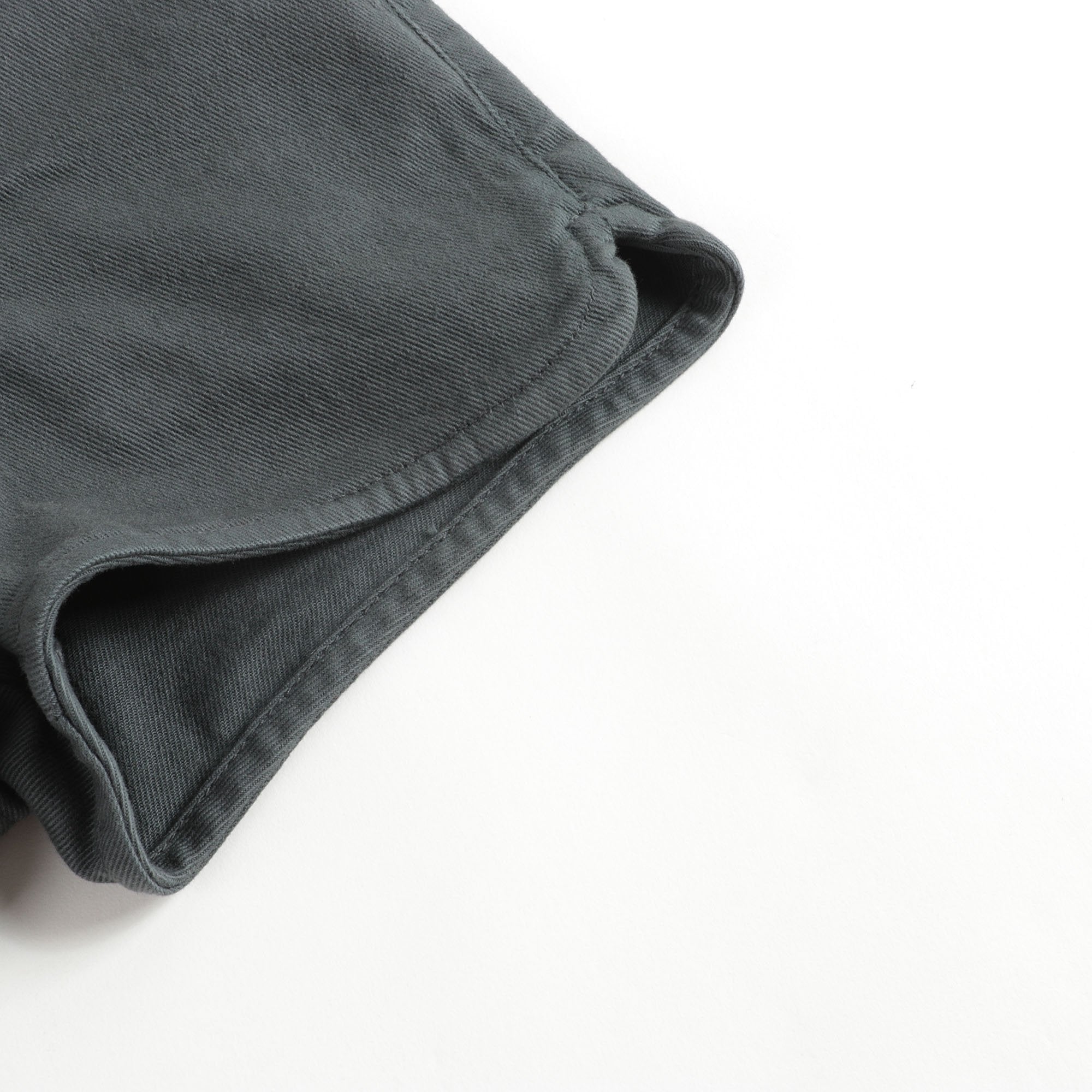 Girls Smoke Gray Cotton Shorts
