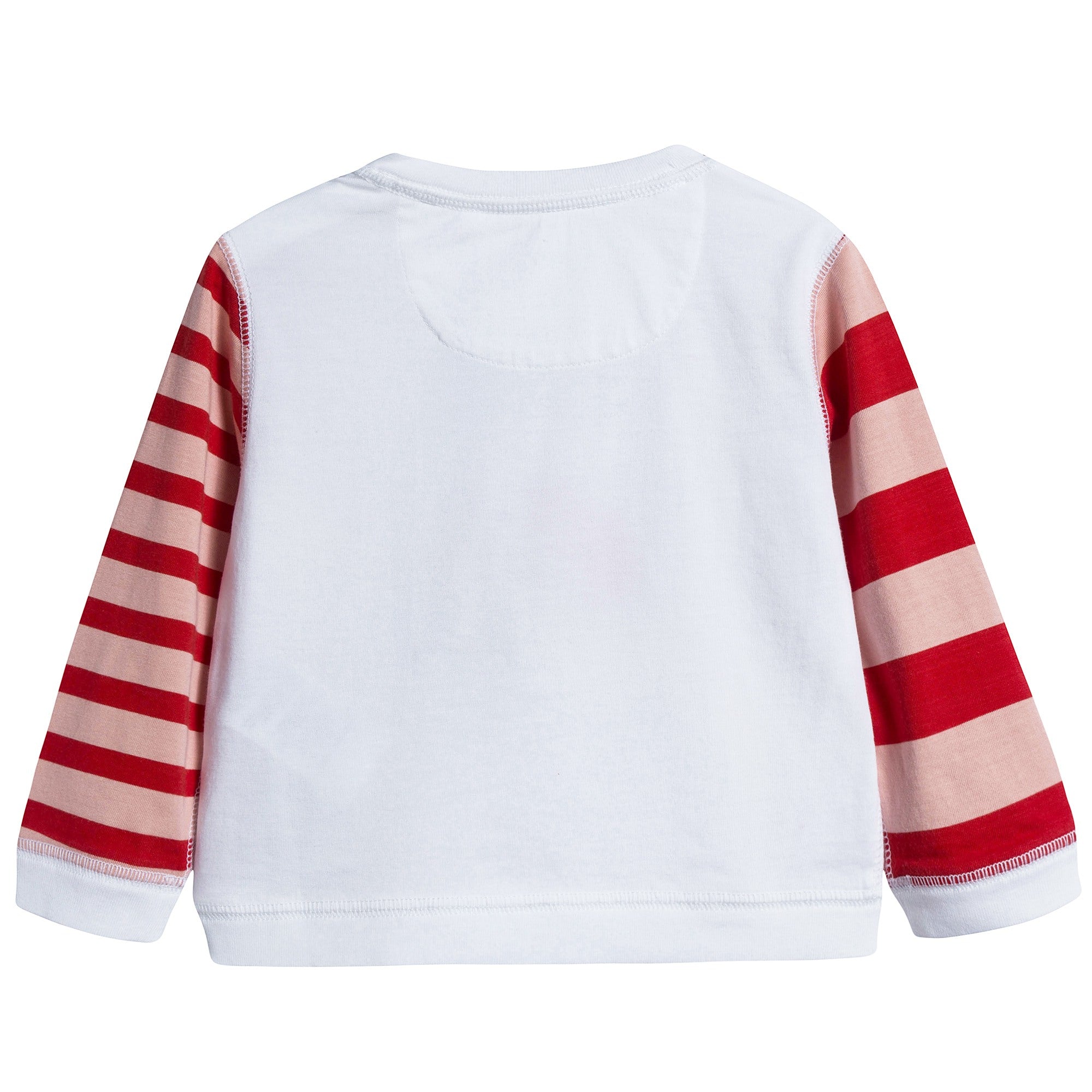 Baby Girls White Cotton T-shirt