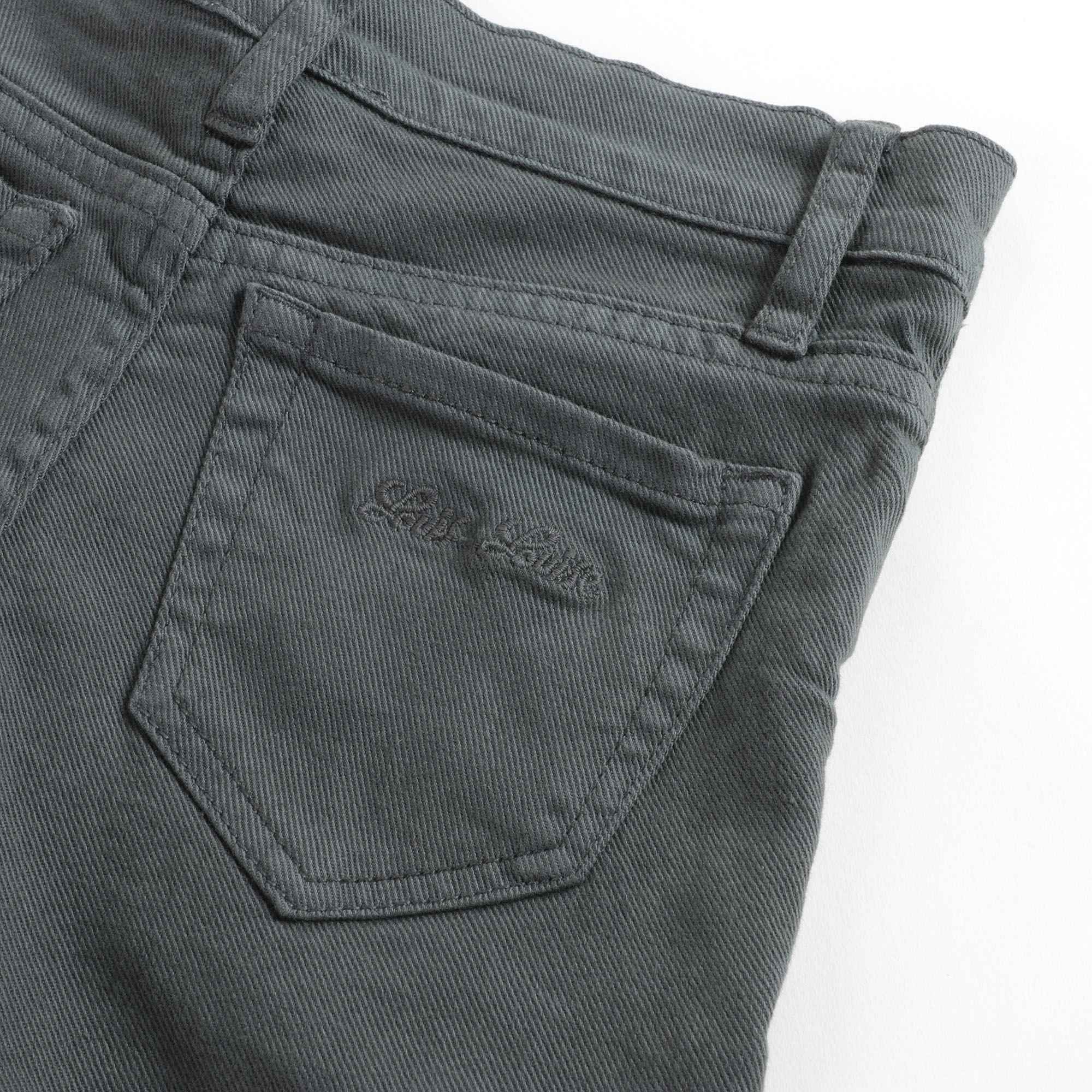 Girls Smoke Gray Cotton Shorts
