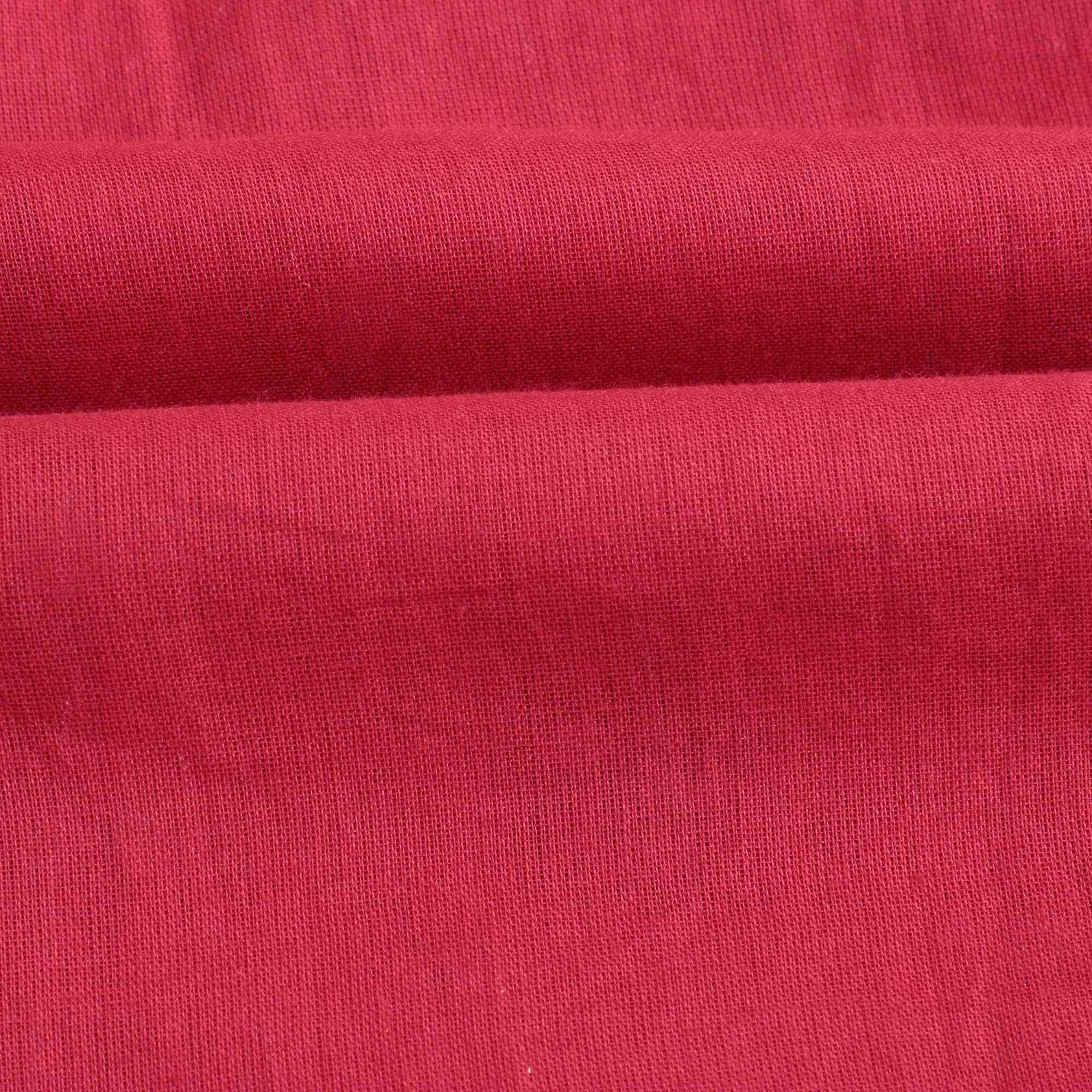 Girls Red Printing Cotton Dress