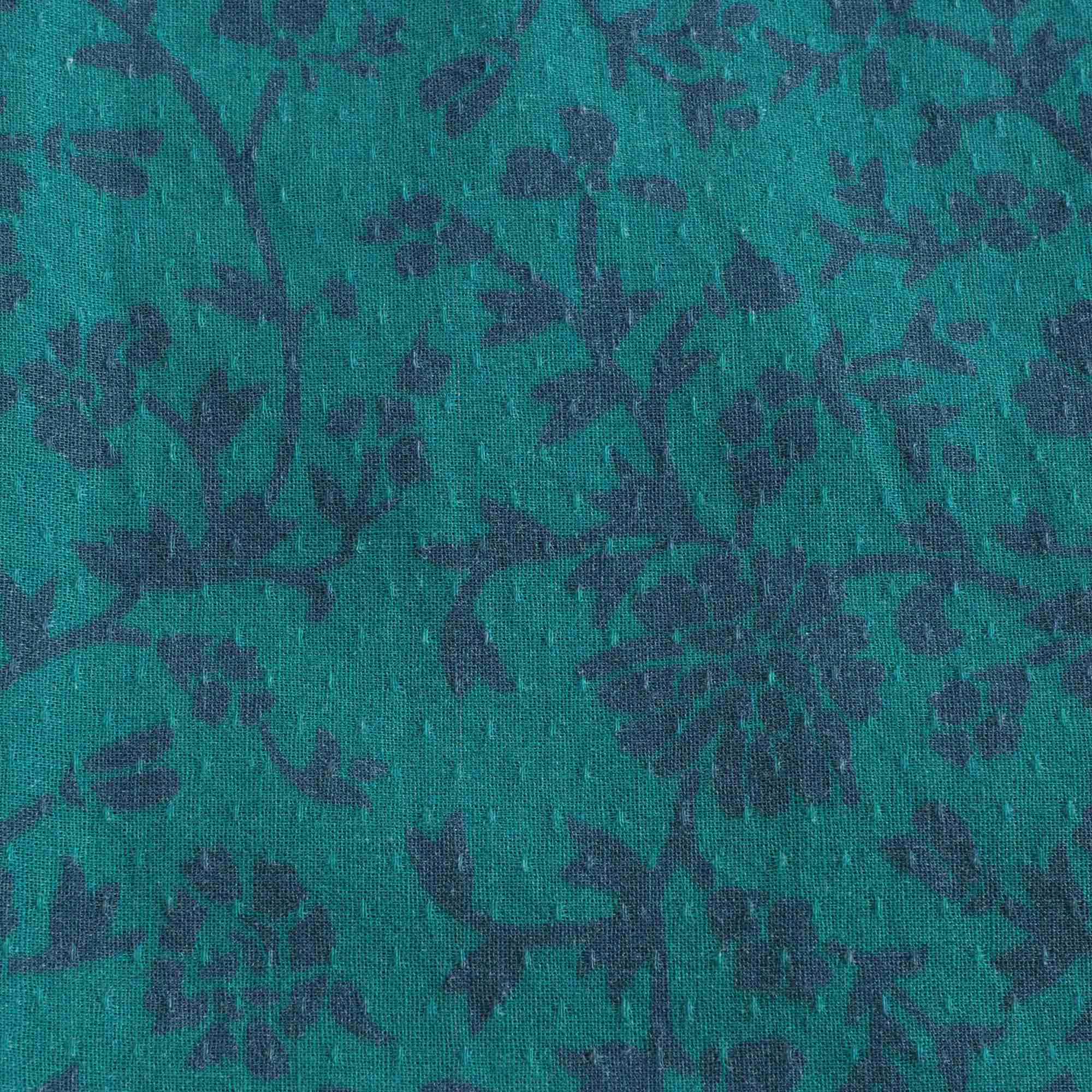 Girls Green Printing Cotton Dress