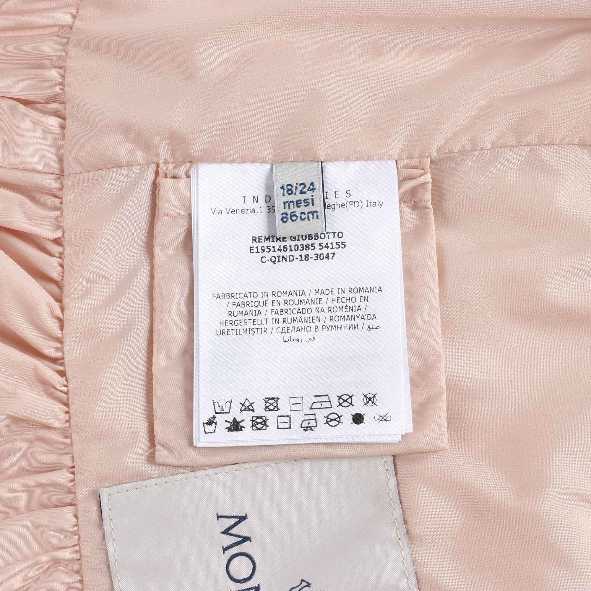 Baby Girls Pink "REMIRE" Coat