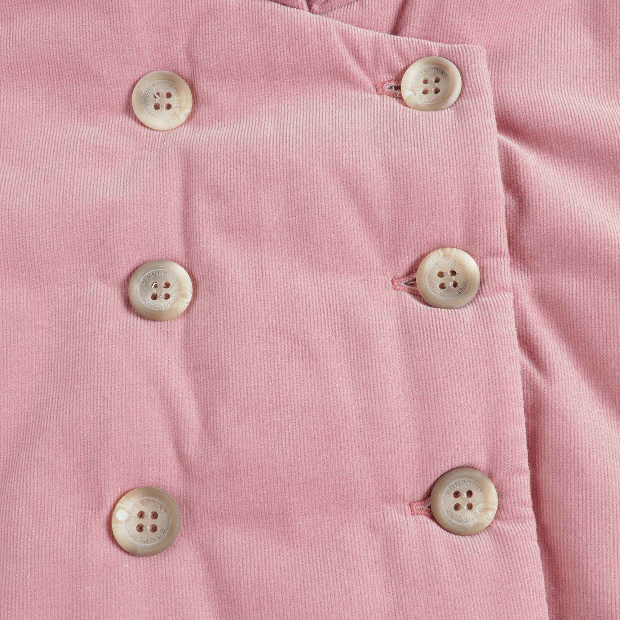 Baby Girls Powder Pink Cotton Coat