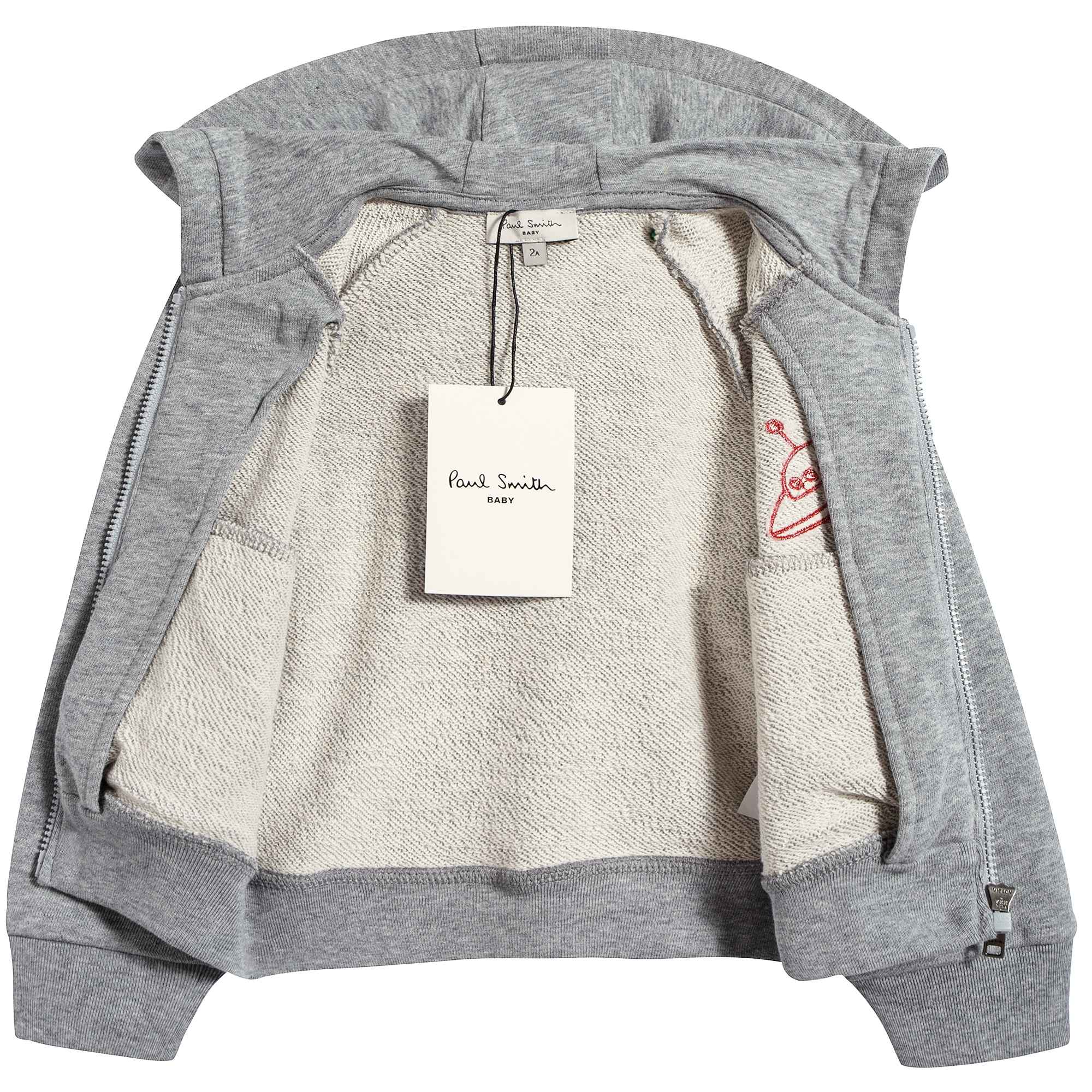 Baby Boys Marl Grey Cotton Top