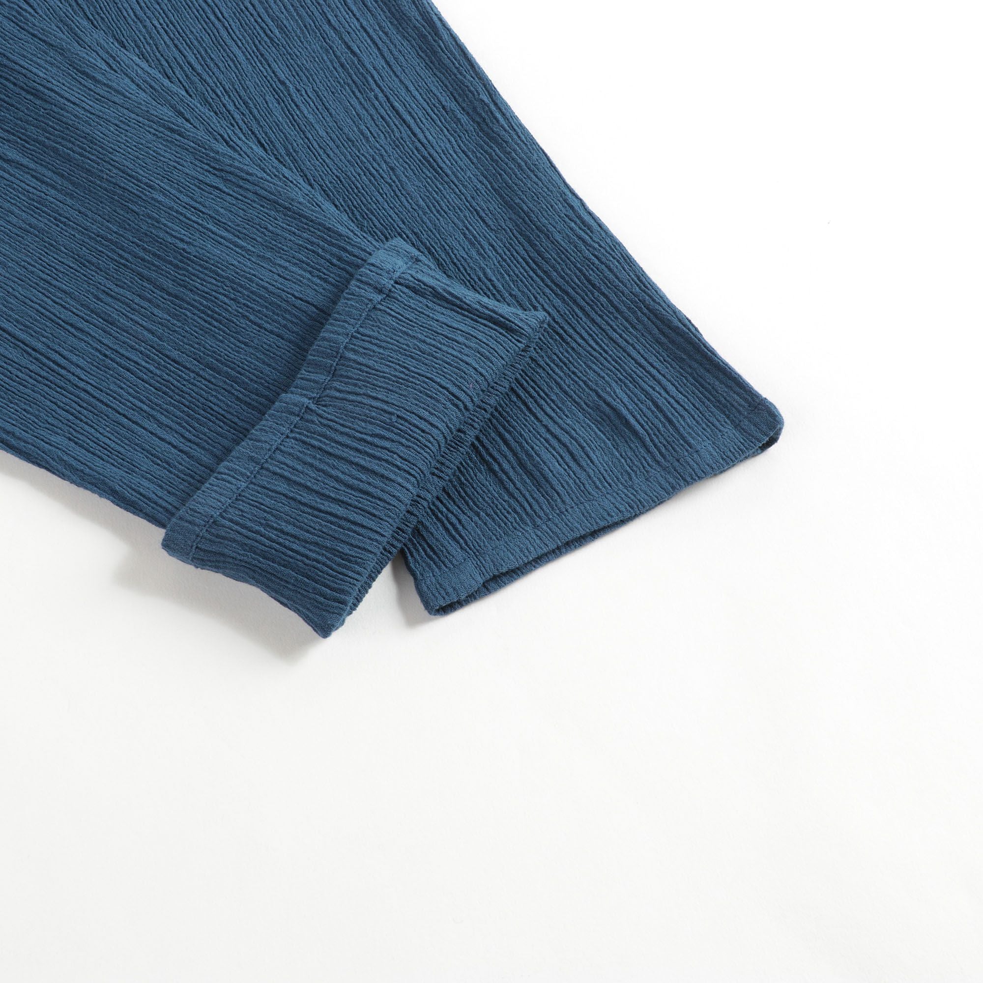 Girls Navy Cotton Trousers