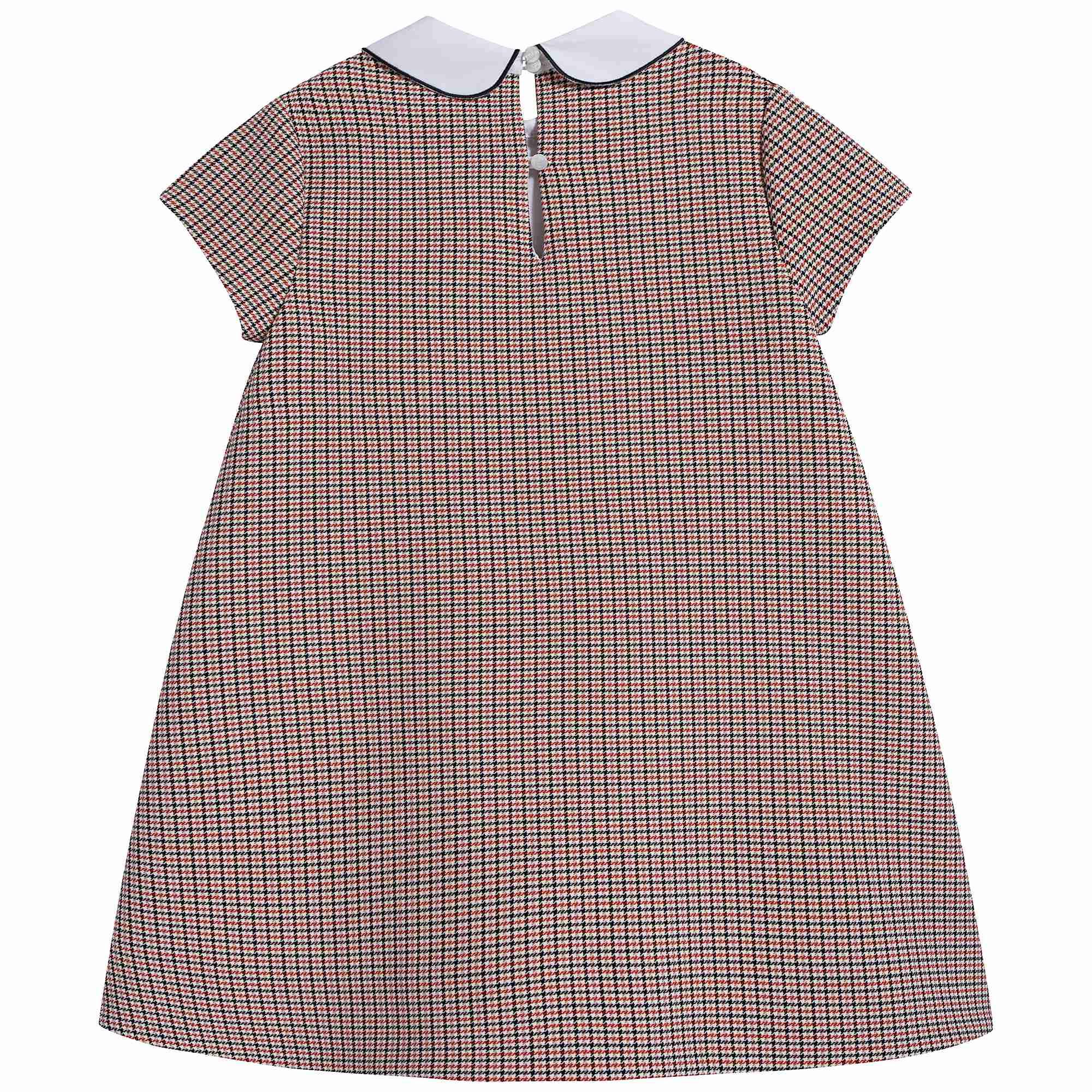 Girls Rose Check Dress