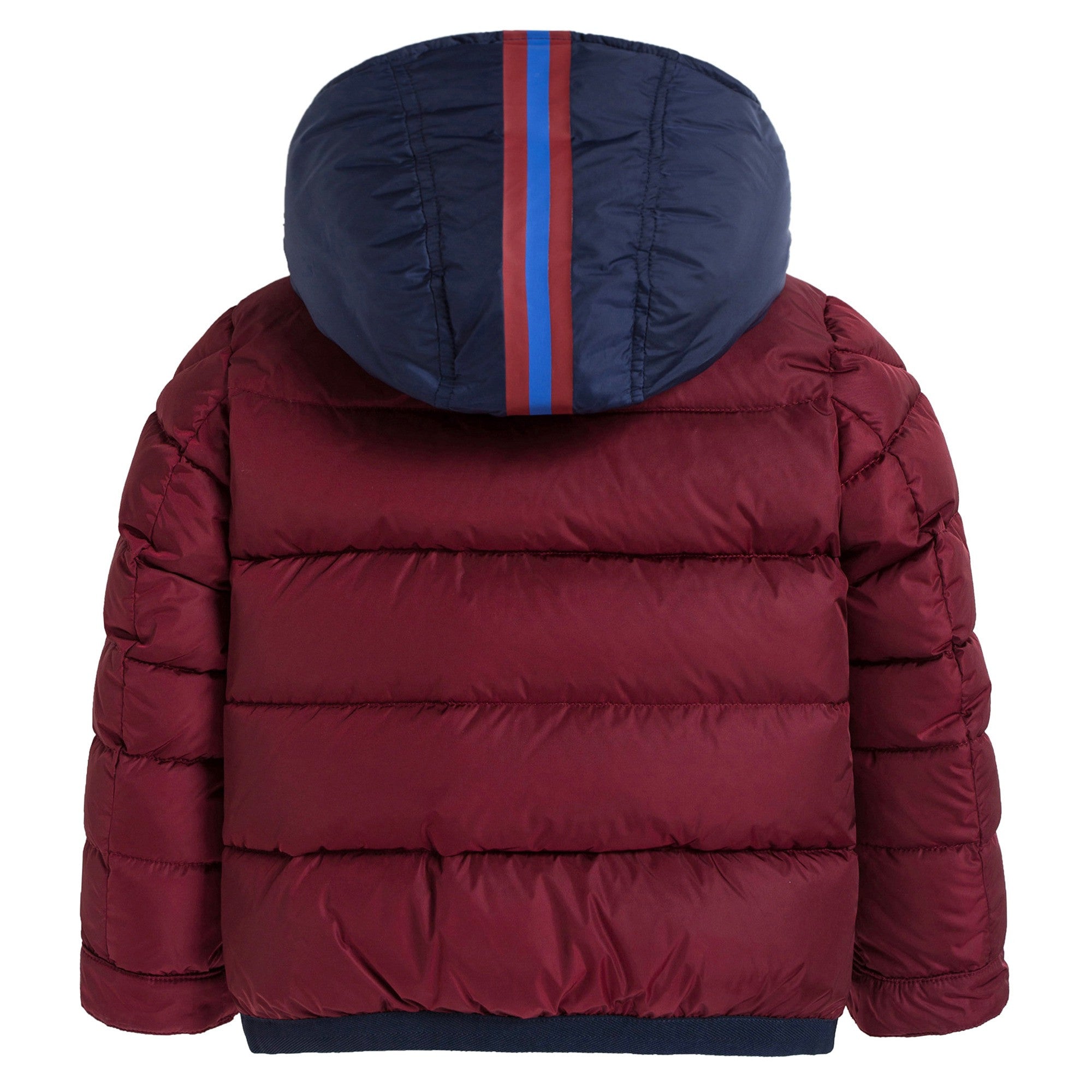 Boys Wine Red 'Willie' Down Padded Jacket