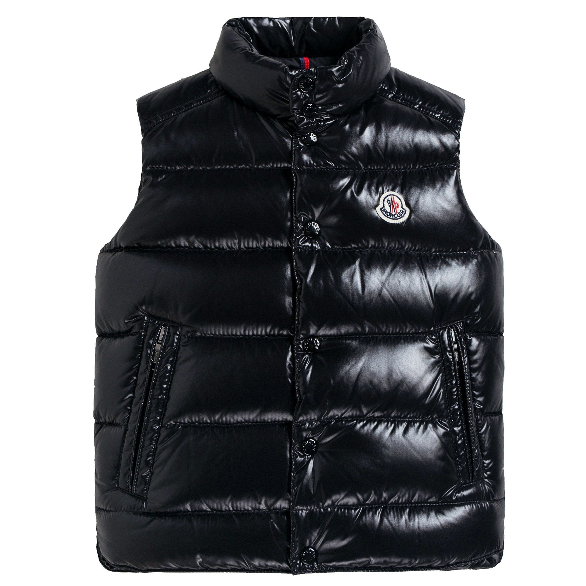 Boys Black "Tib" Padded Down Gilet