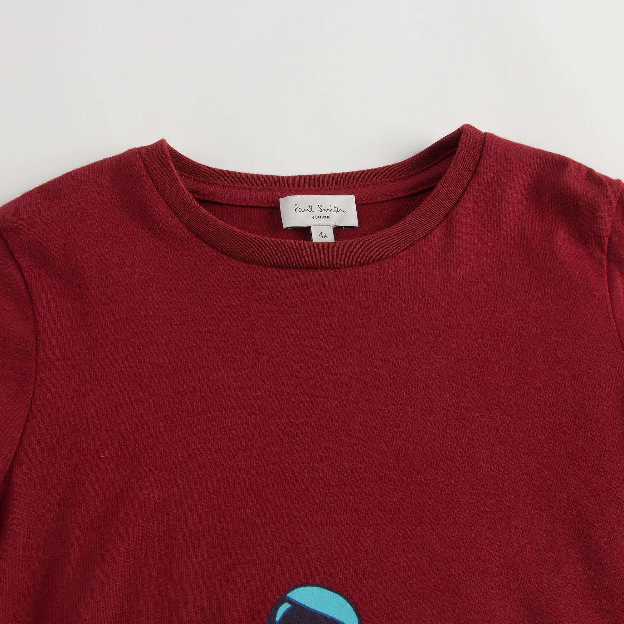 Boys Berry Red Fancy Printed Cotton T-Shirt - CÉMAROSE | Children's Fashion Store - 3