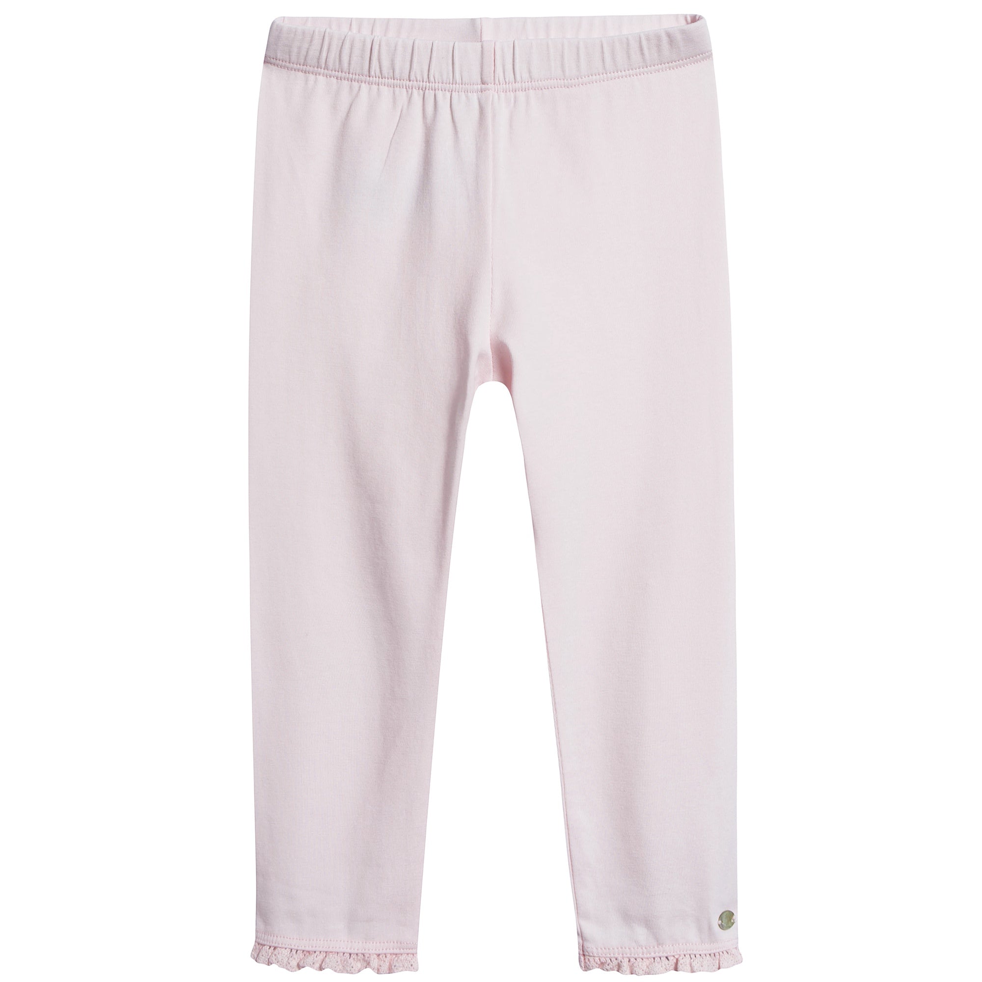 Baby Girls Pale Pink  Cotton Leggings