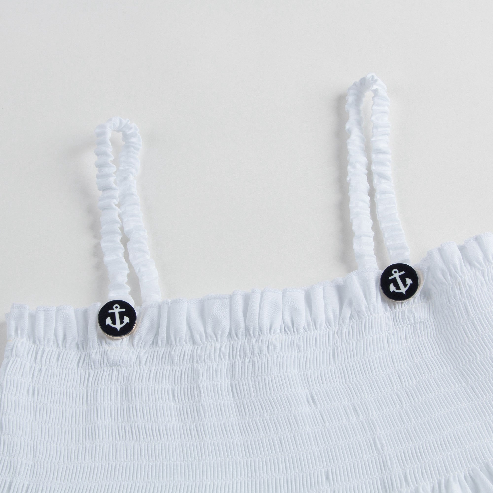 Girls White 'Sailor' Dress