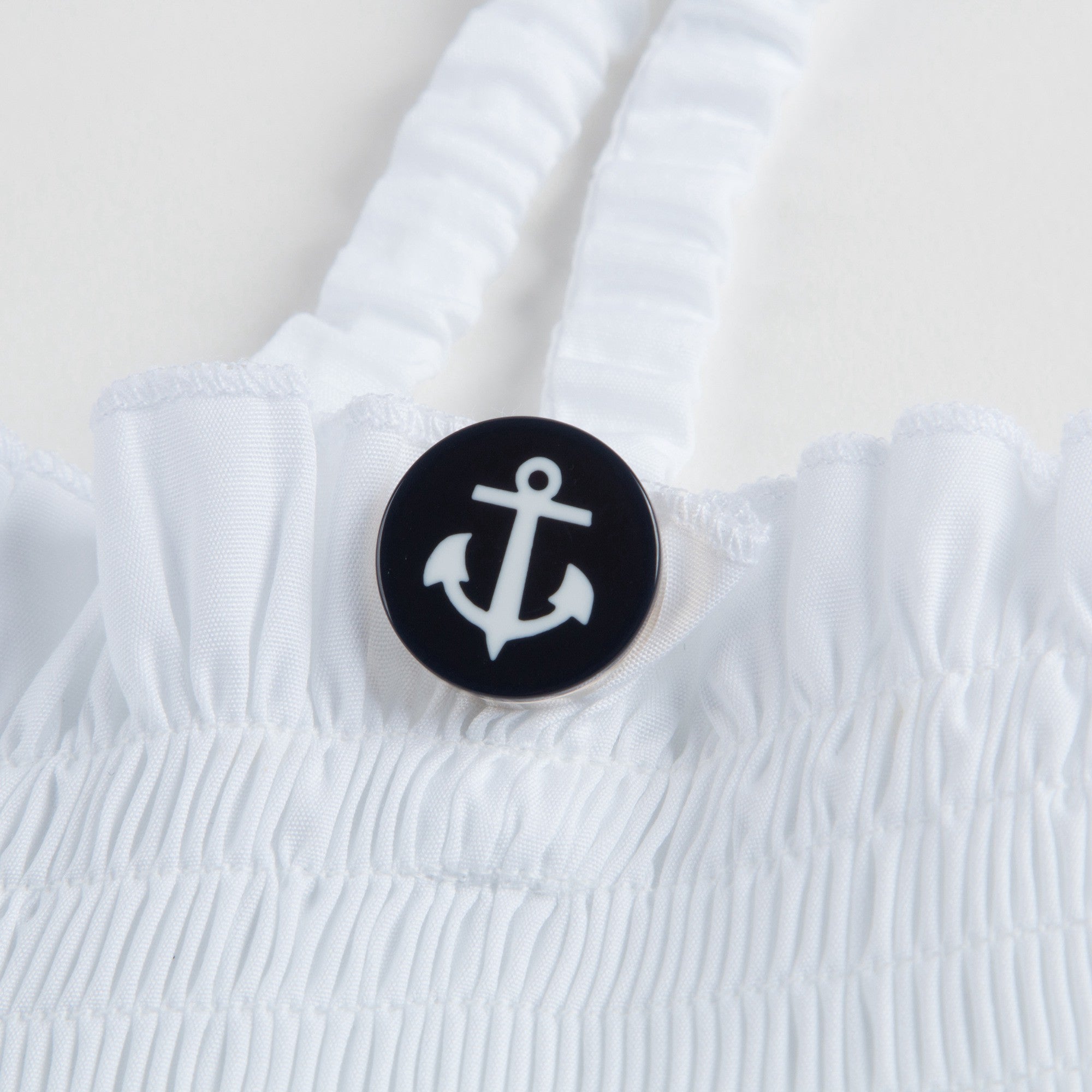 Girls White 'Sailor' Dress