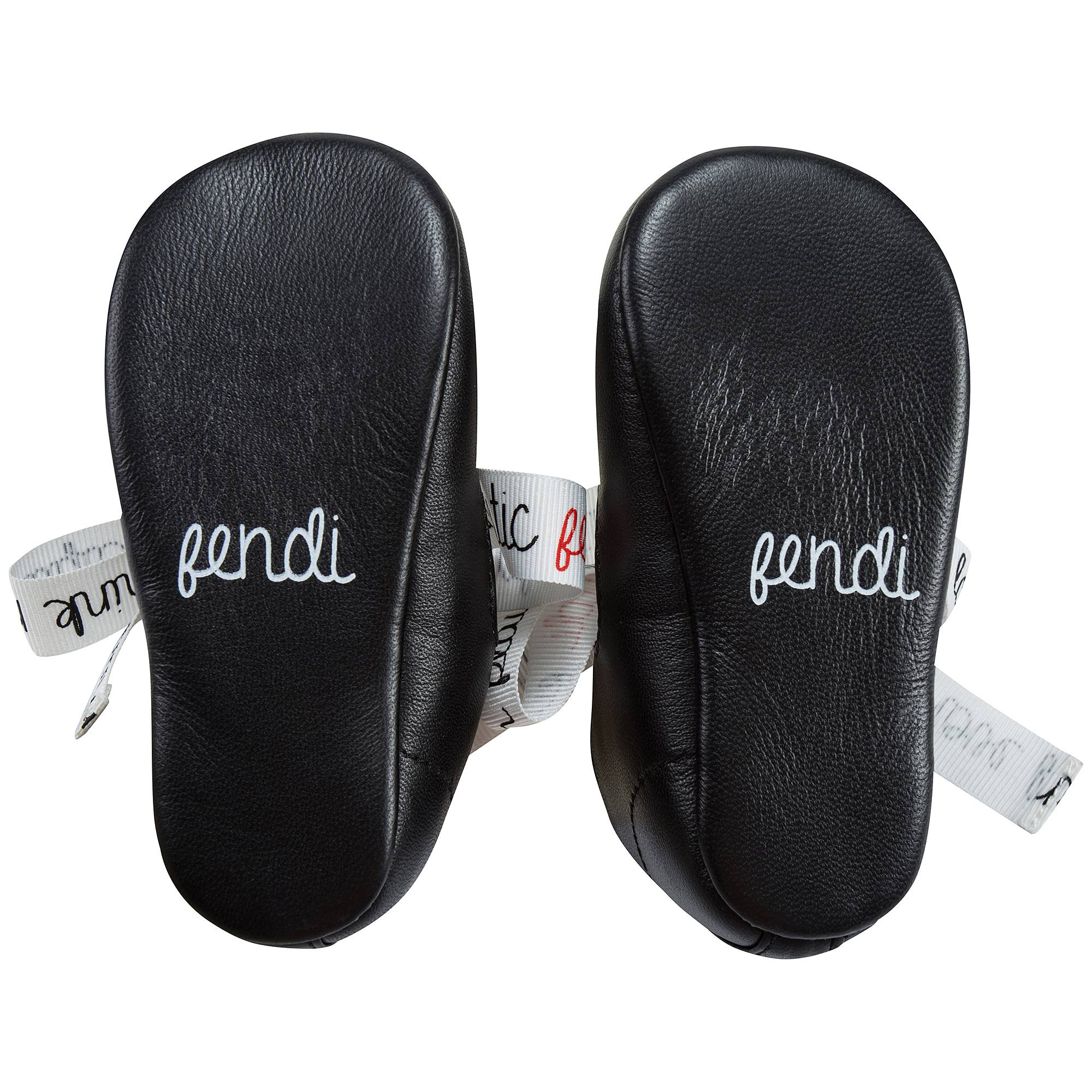 Baby Girls Black Vitello Shoes