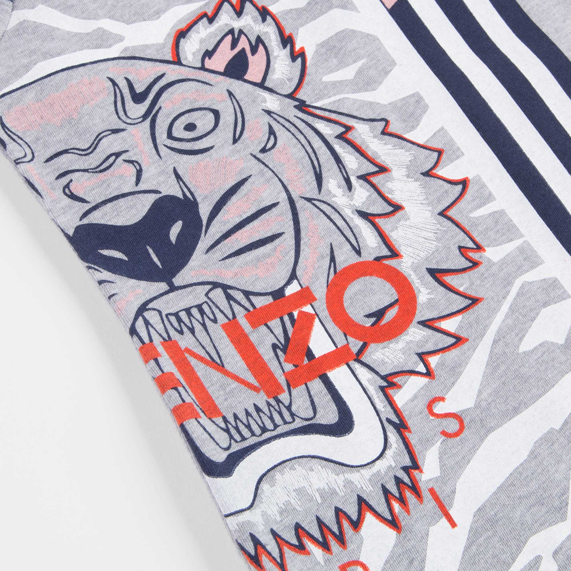 Girls Marl Grey Printed Cotton T-shirt