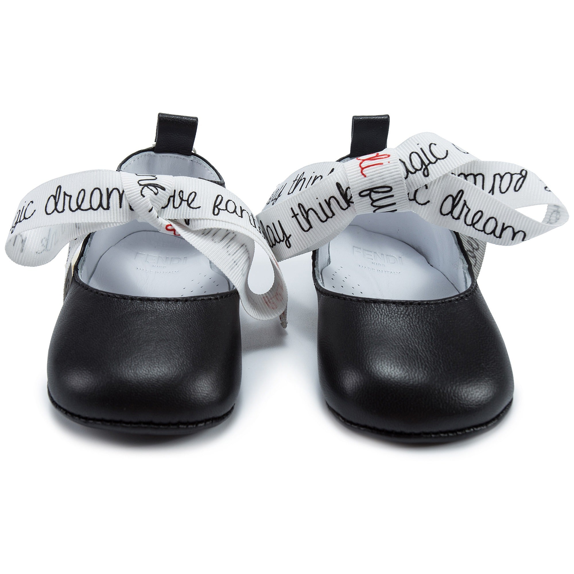 Baby Girls Black Vitello Shoes