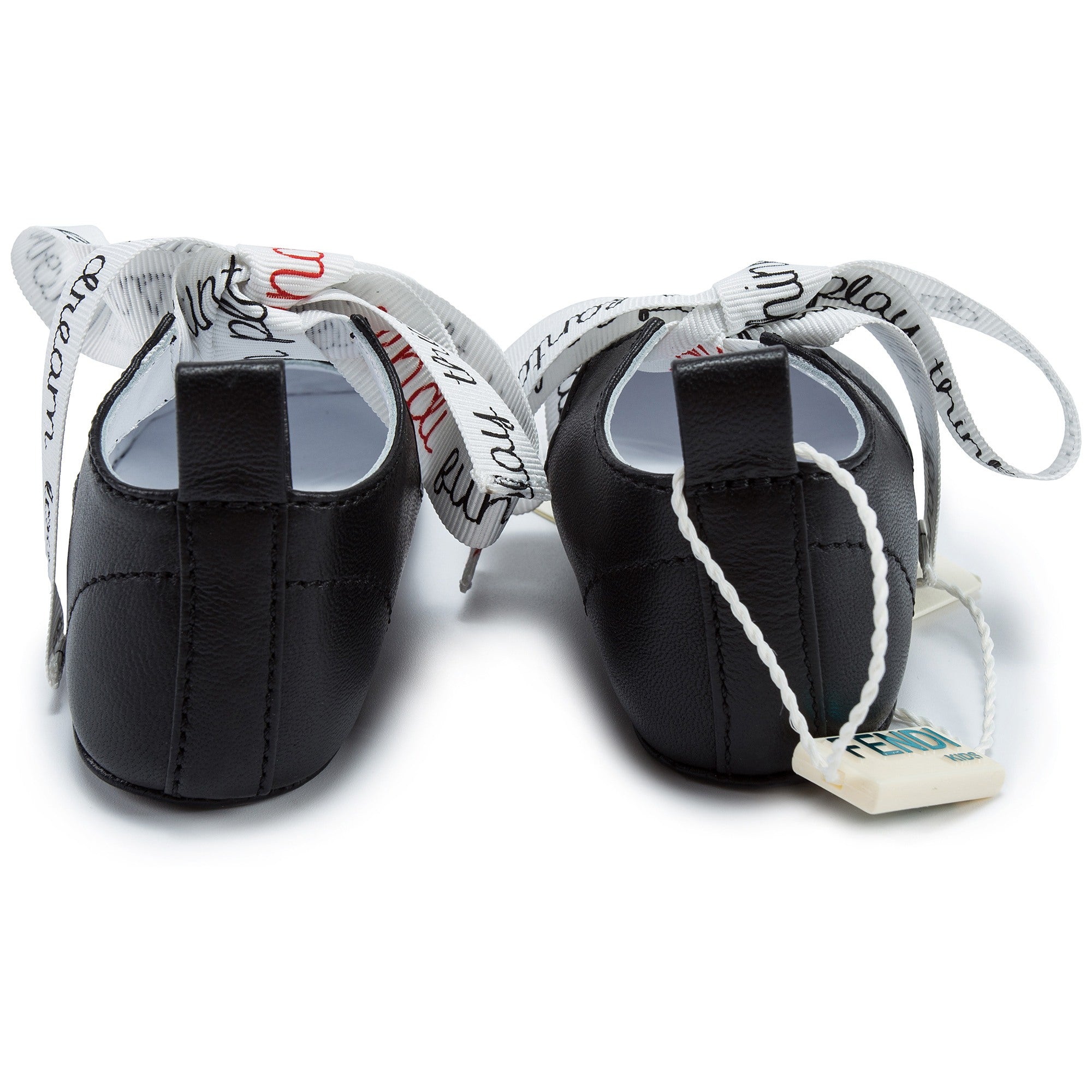 Baby Girls Black Vitello Shoes