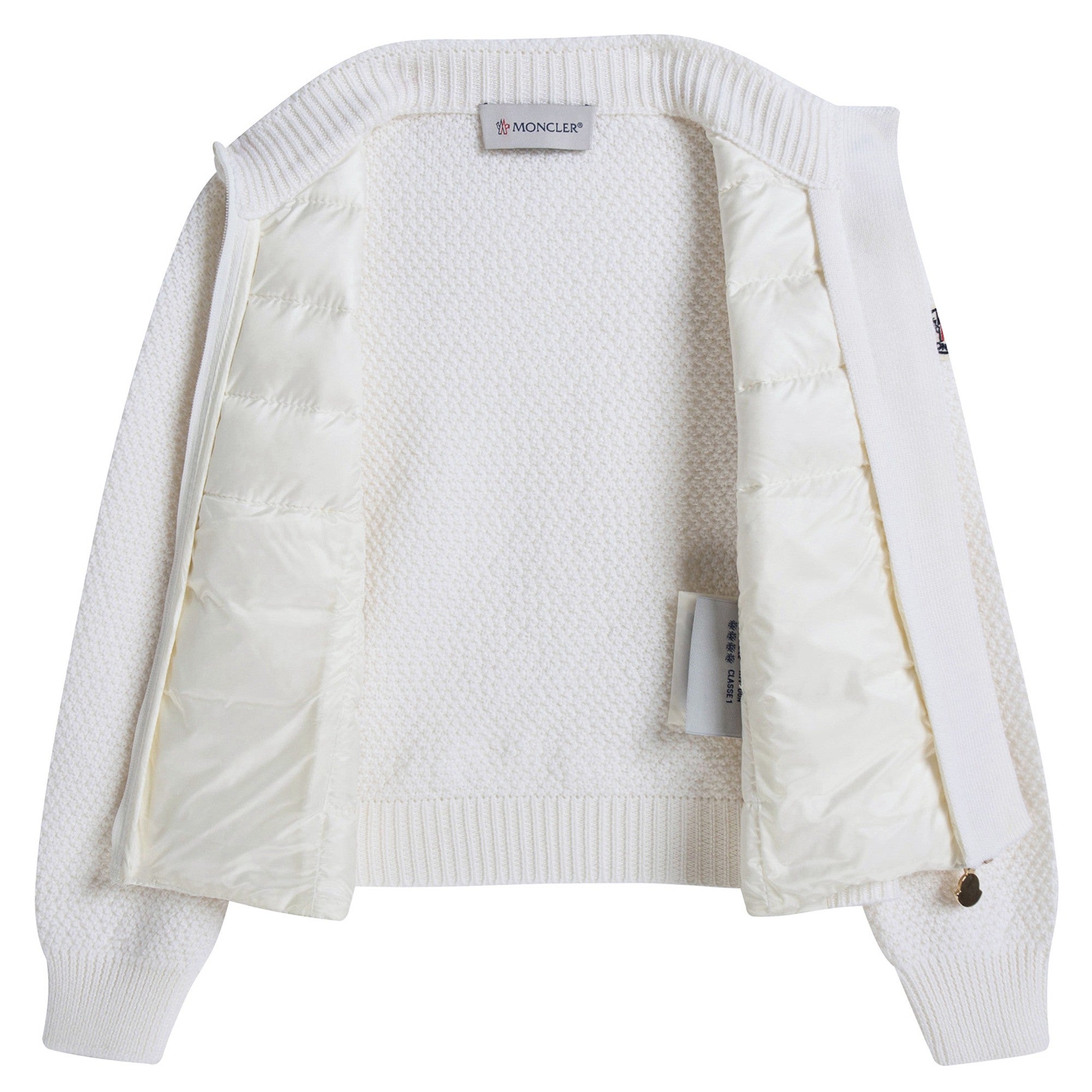Girls Ivory Knitted Cardigan