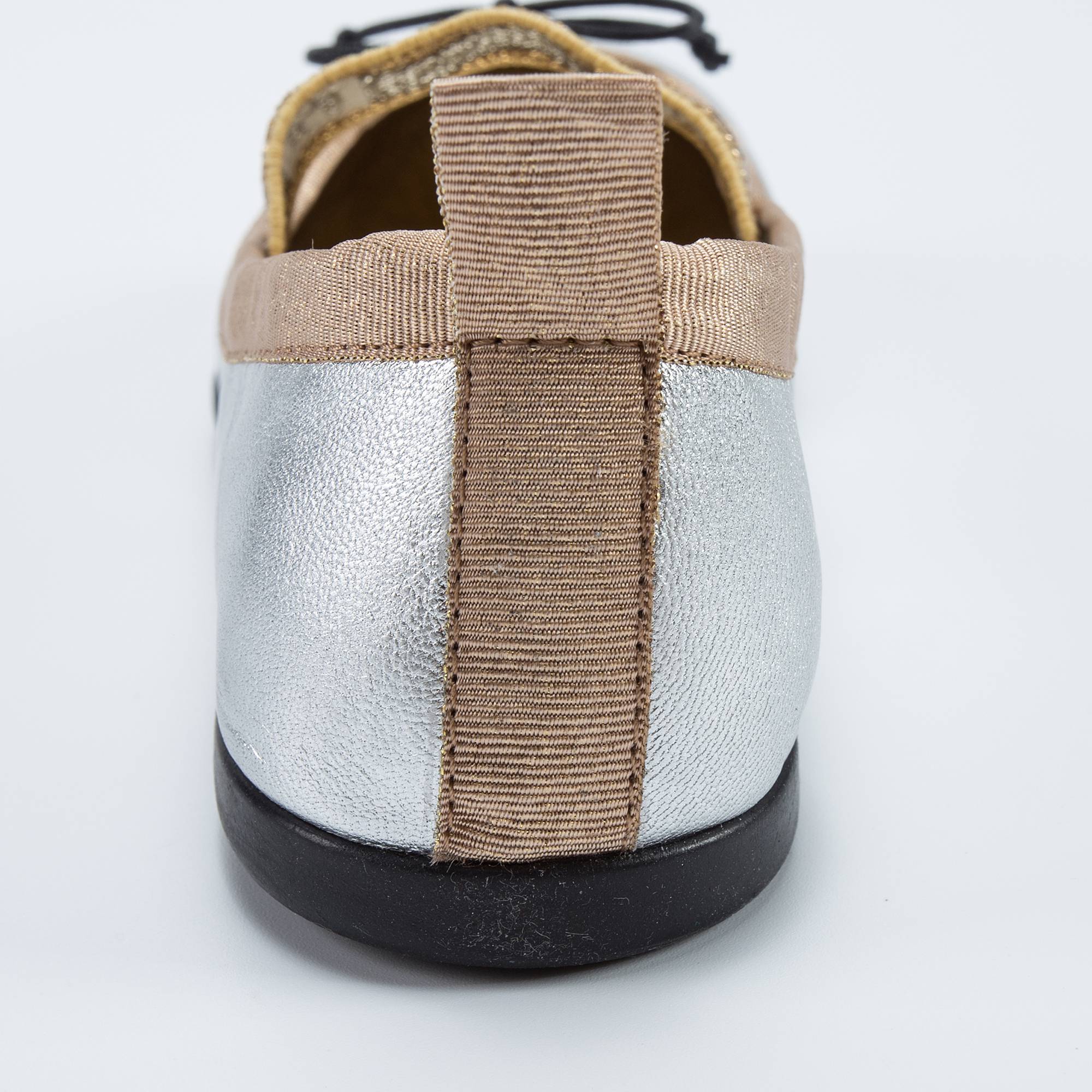 Girls White Gold Shoes