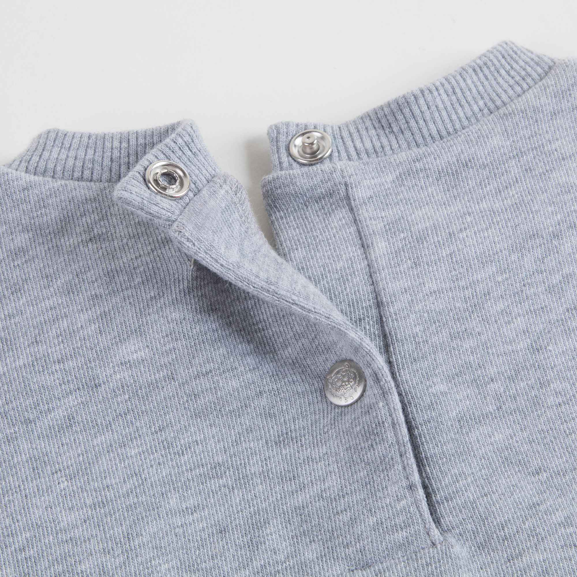Baby Girls Marl Grey Cotton Dress
