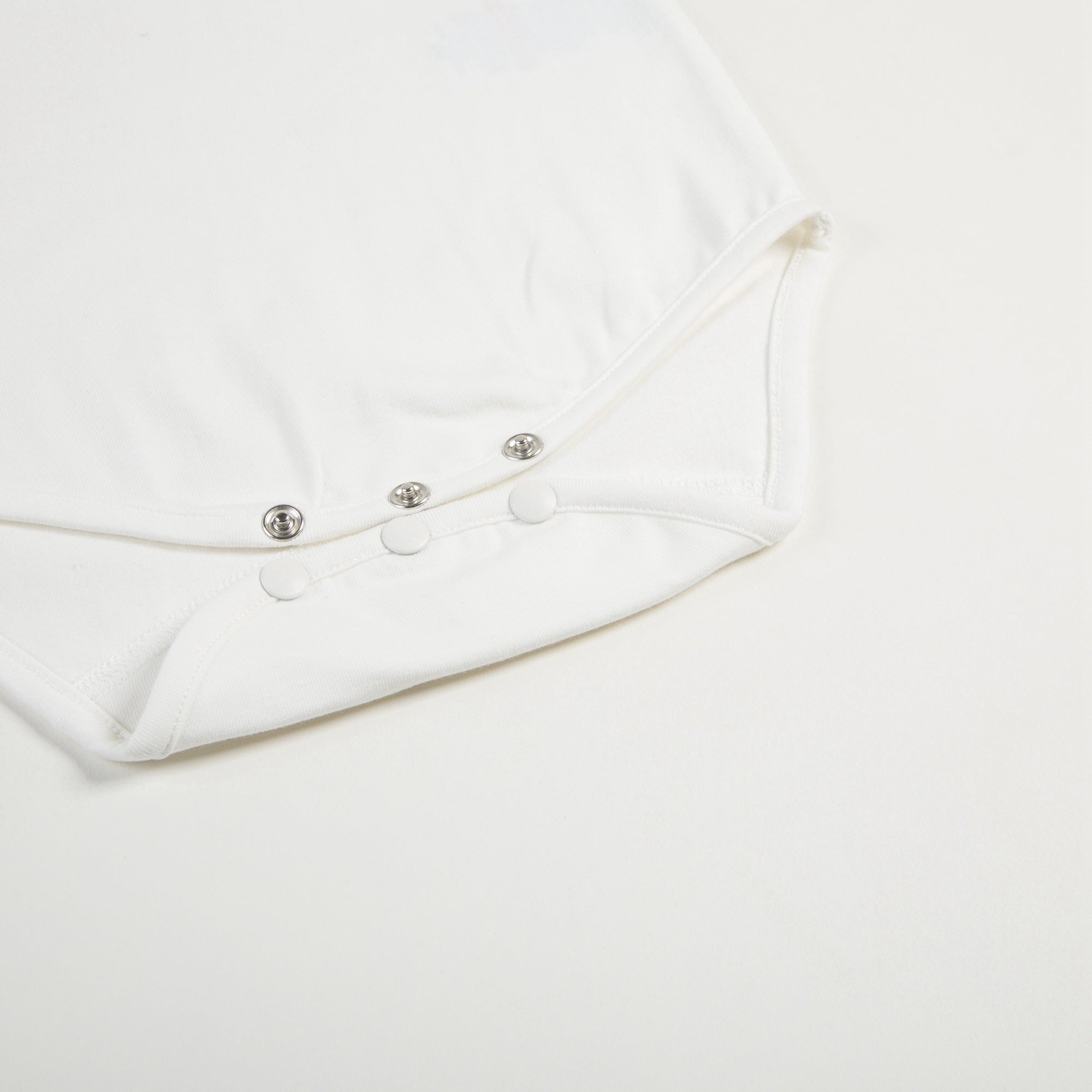 Baby Girls Nacre With "Argent TC" Cotton Babysuit