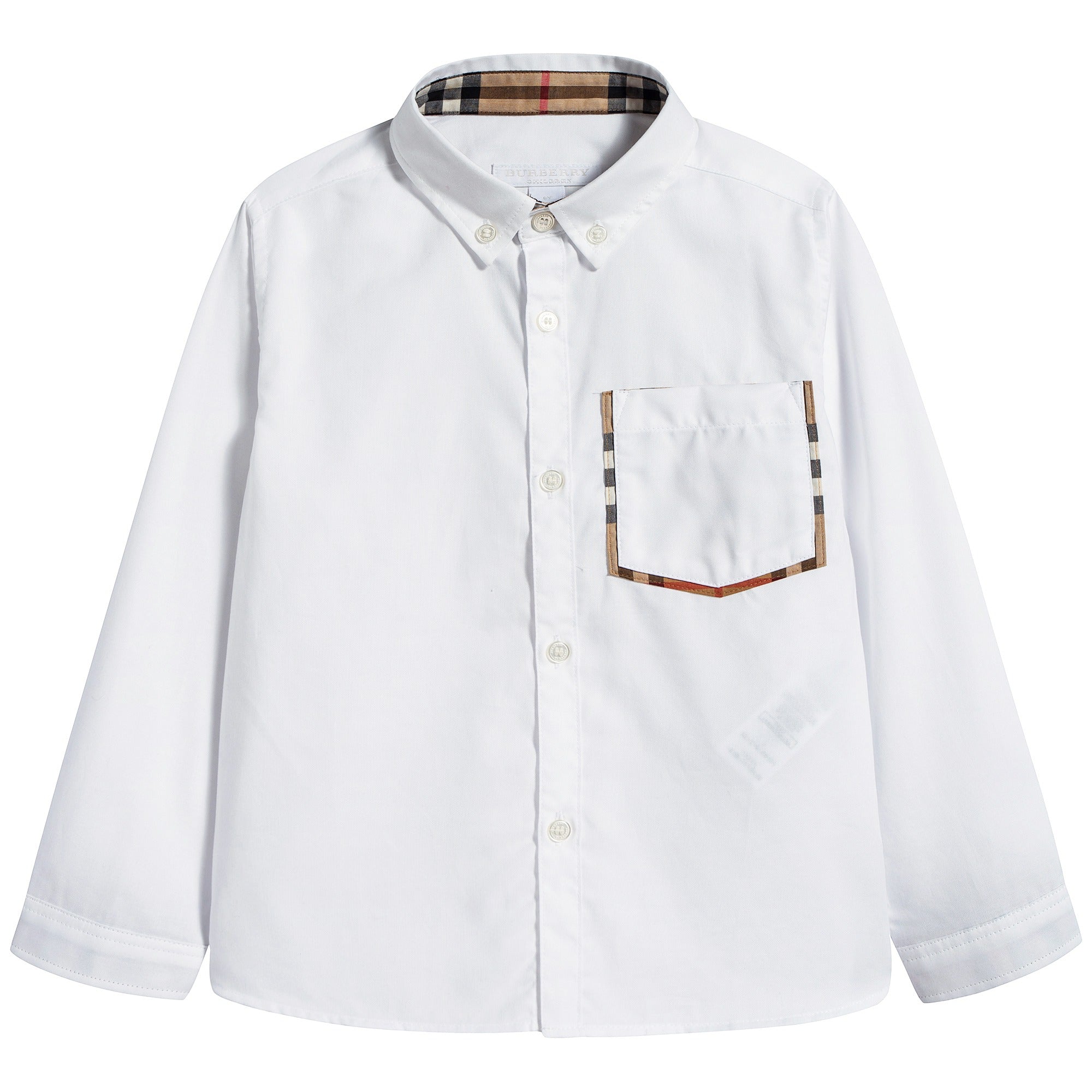 Boys White Cotton Polo Shirt