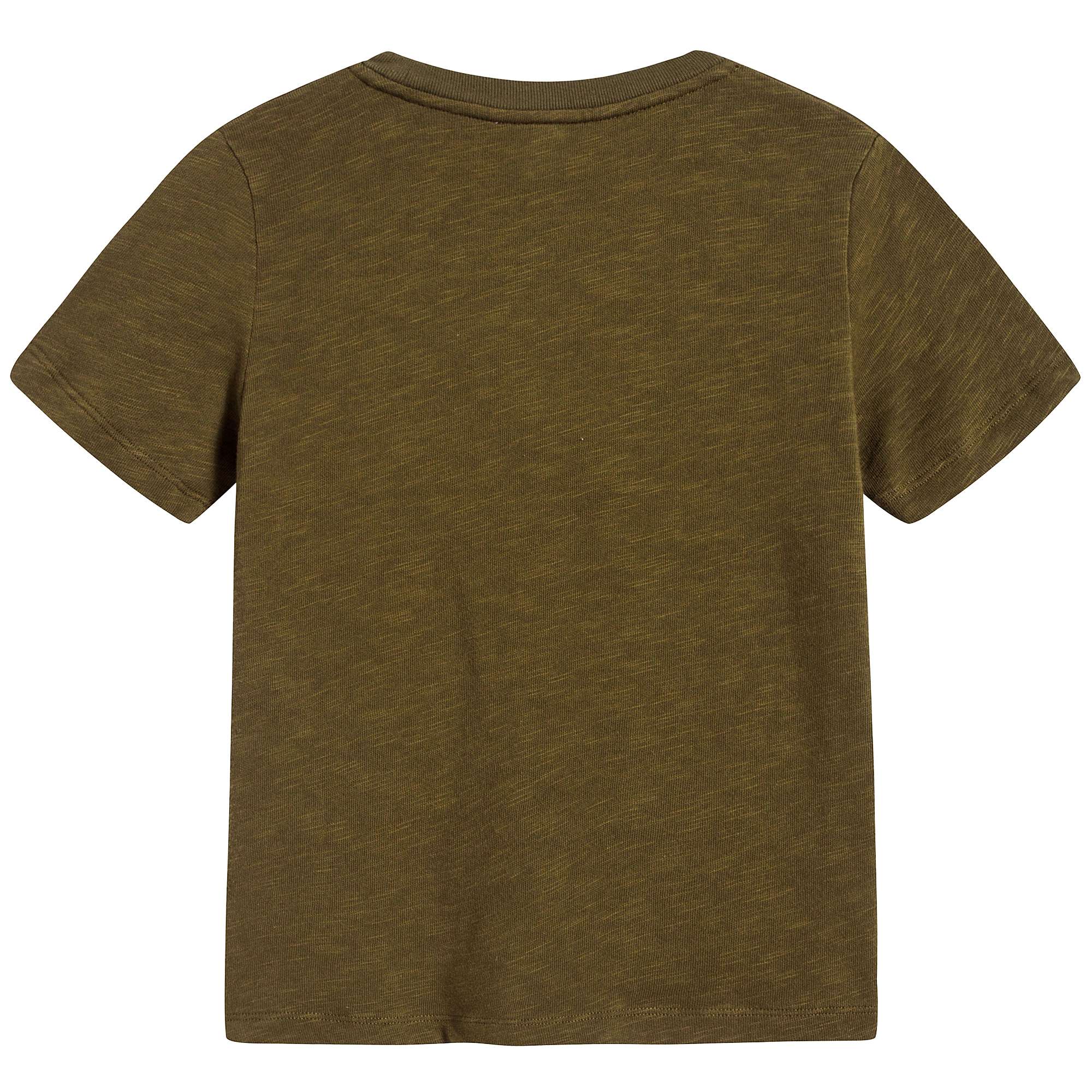 Boys Khaki Logo Cotton T-shirt