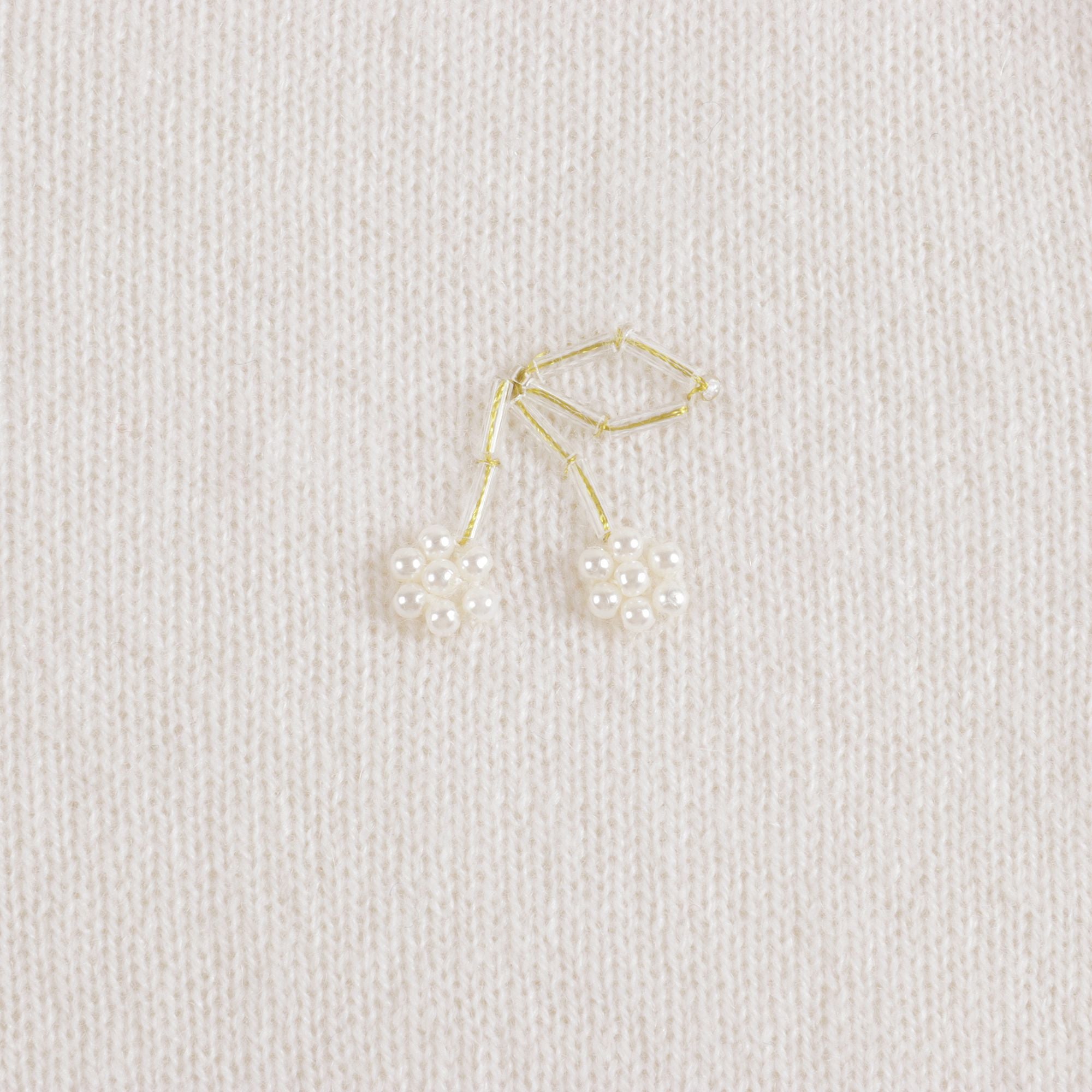 Girls Off White Cashmere Sweatshirt