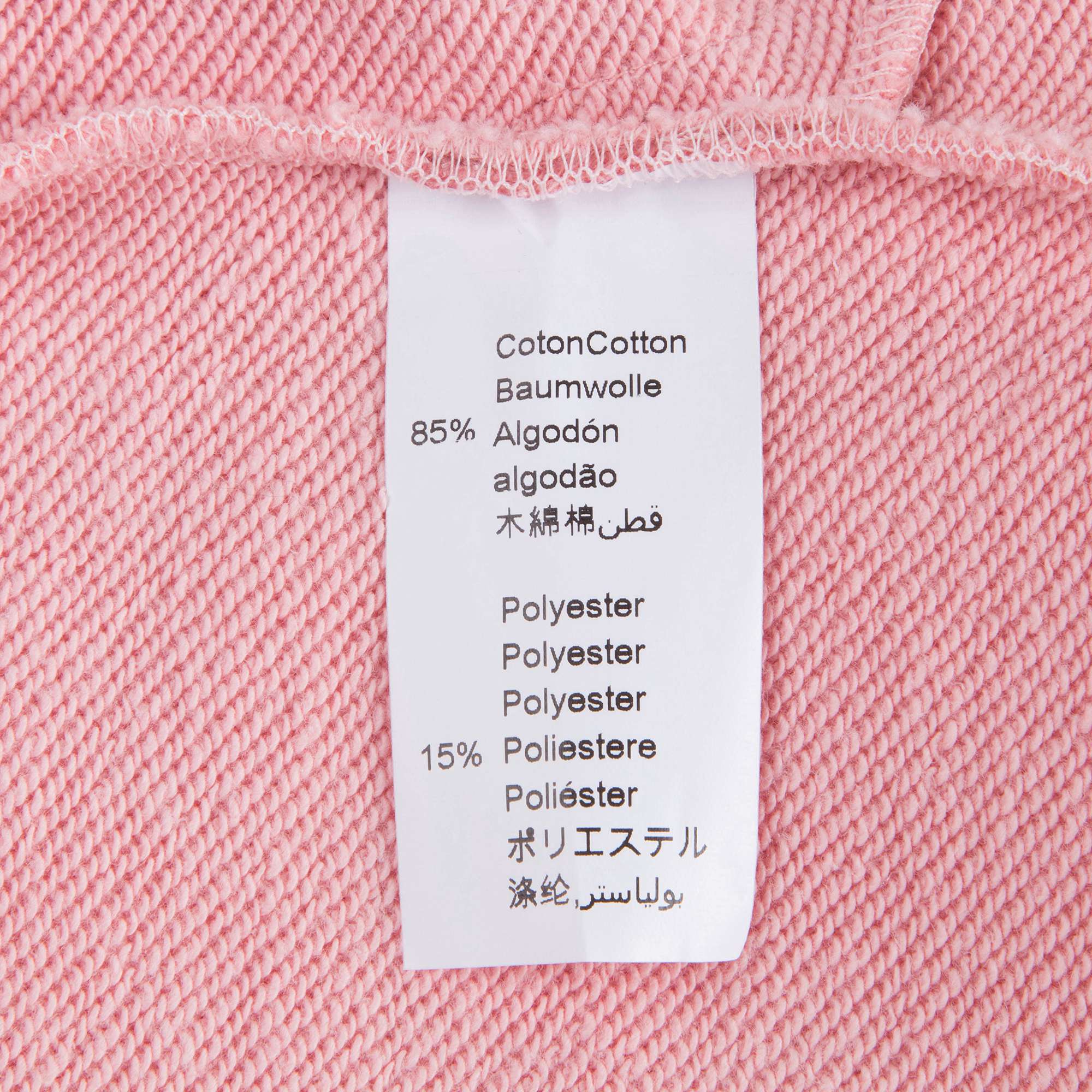 Girls Middle Pink Logo Cotton Dress