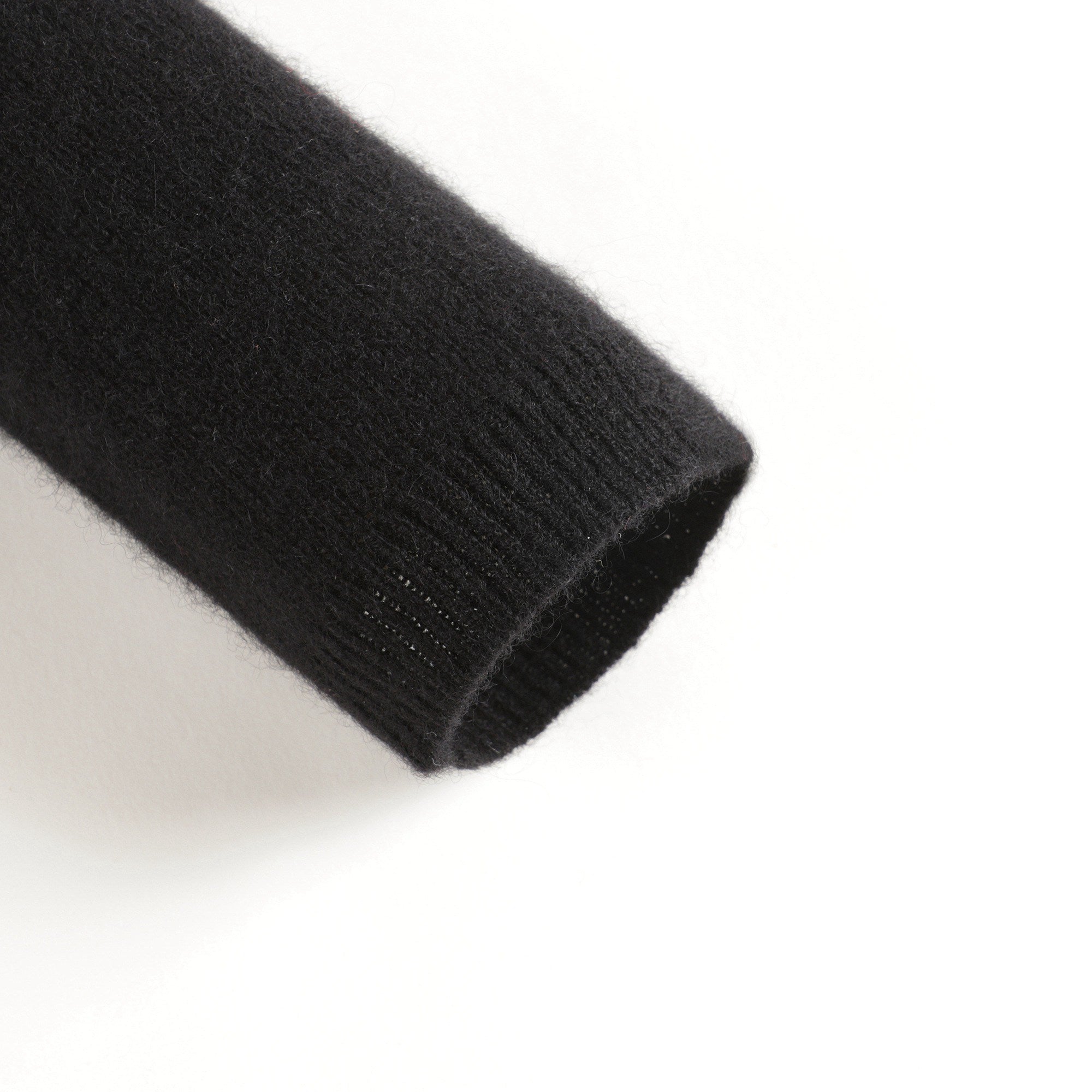 Girls Black Cashmere Sweatshirt