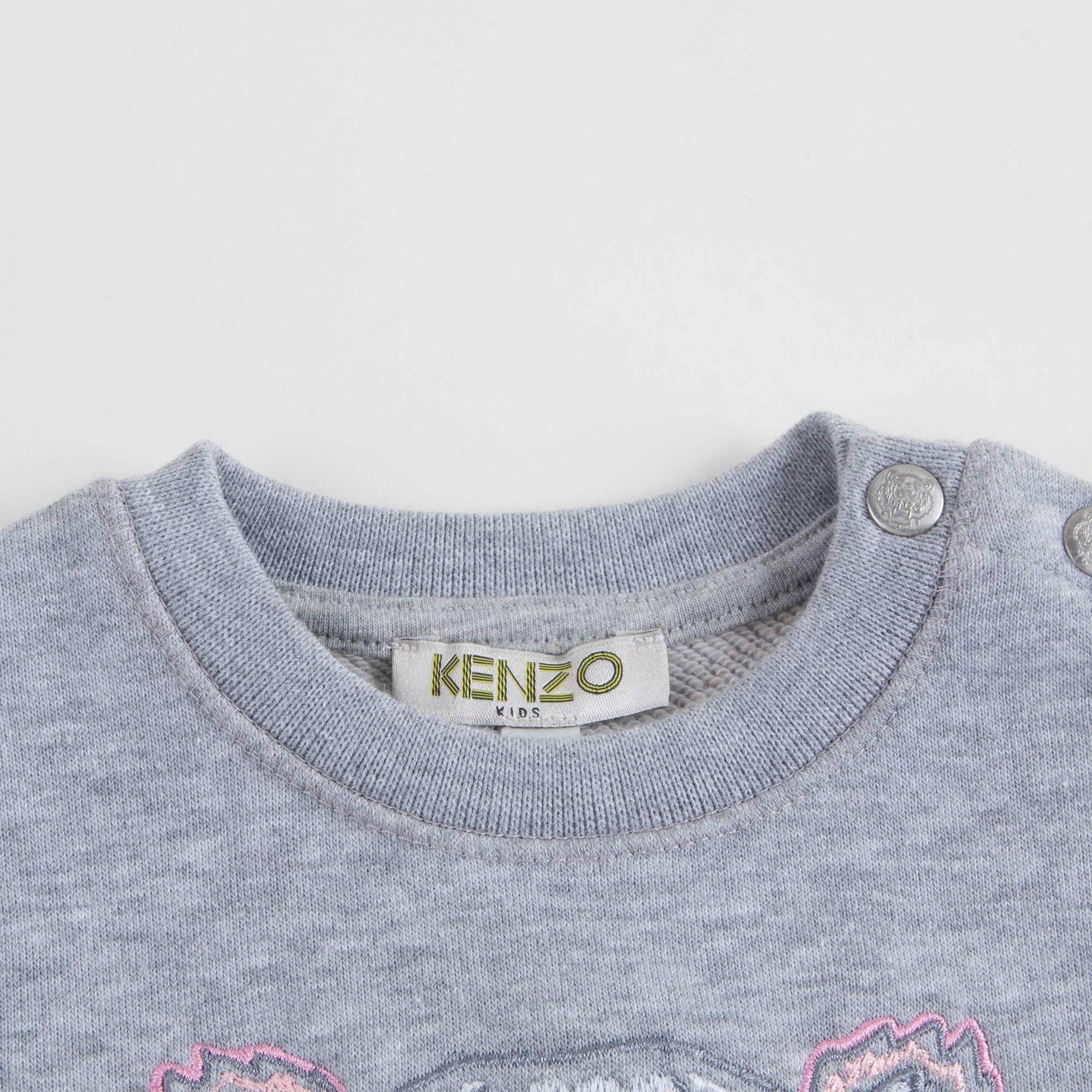 Baby Girls Marl Grey Cotton Sweatshirt
