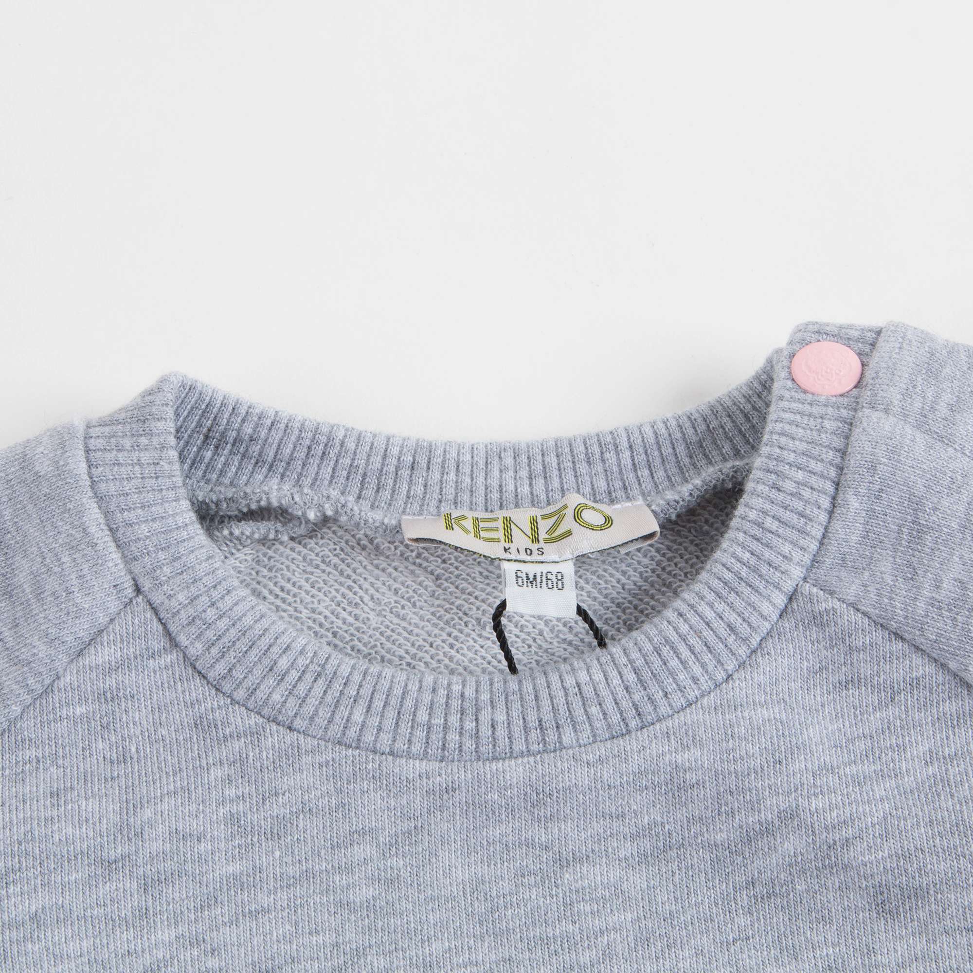 Baby Girls Marl Grey Cotton Sweatshirt