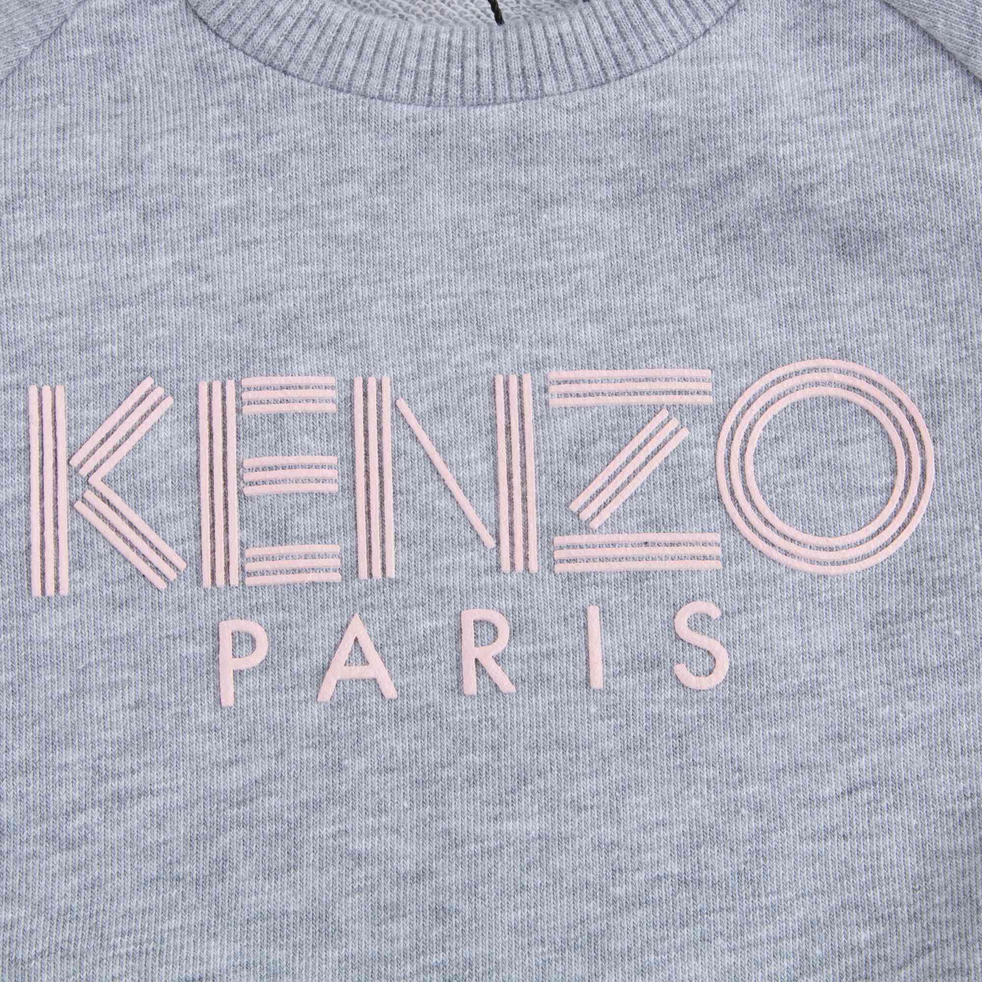 Baby Girls Marl Grey Cotton Sweatshirt