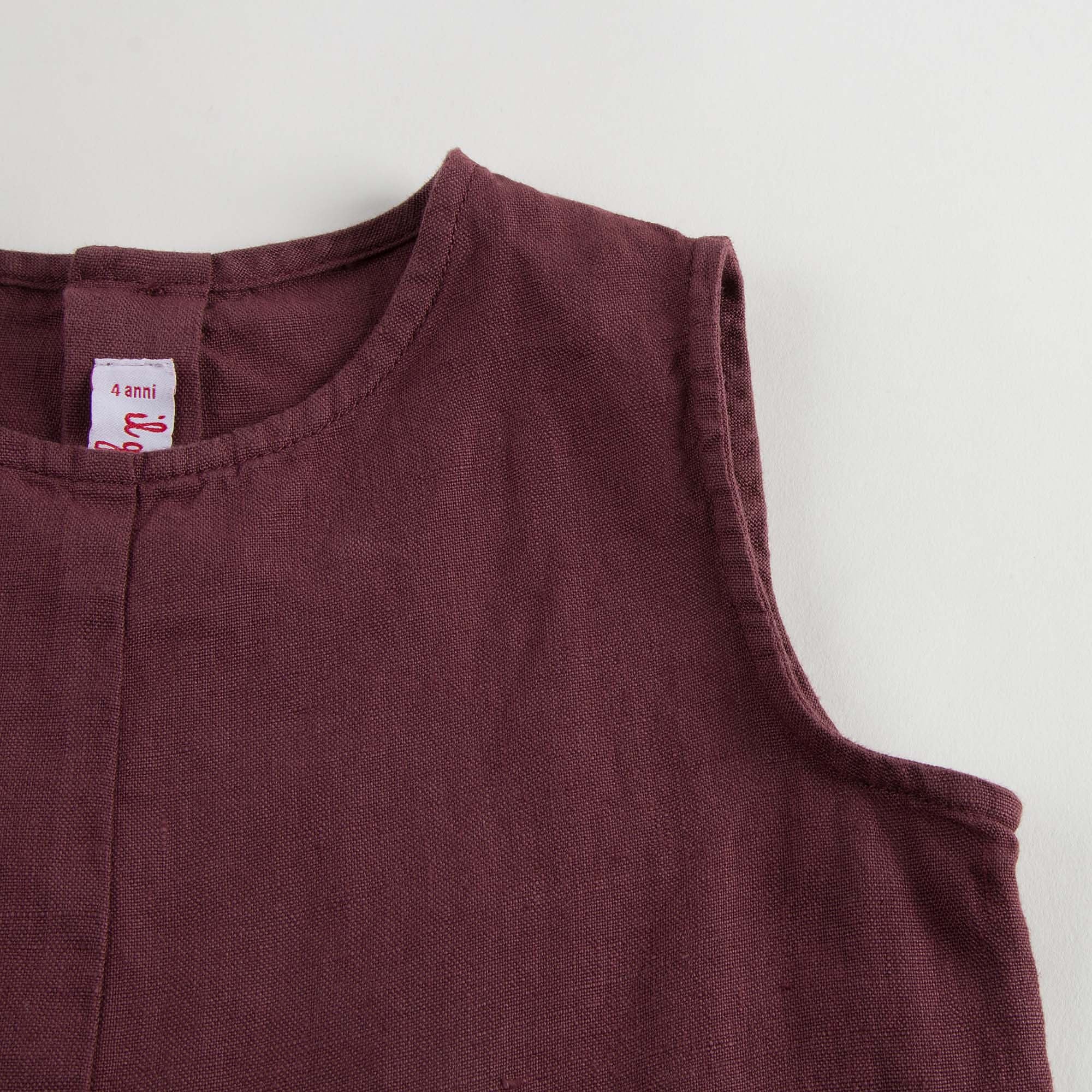 Girls Wine red Rompers - CÉMAROSE | Children's Fashion Store - 4