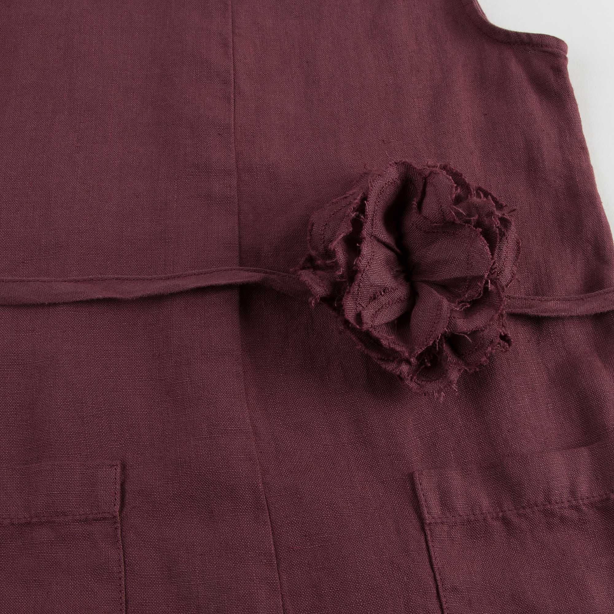 Girls Wine red Rompers - CÉMAROSE | Children's Fashion Store - 5