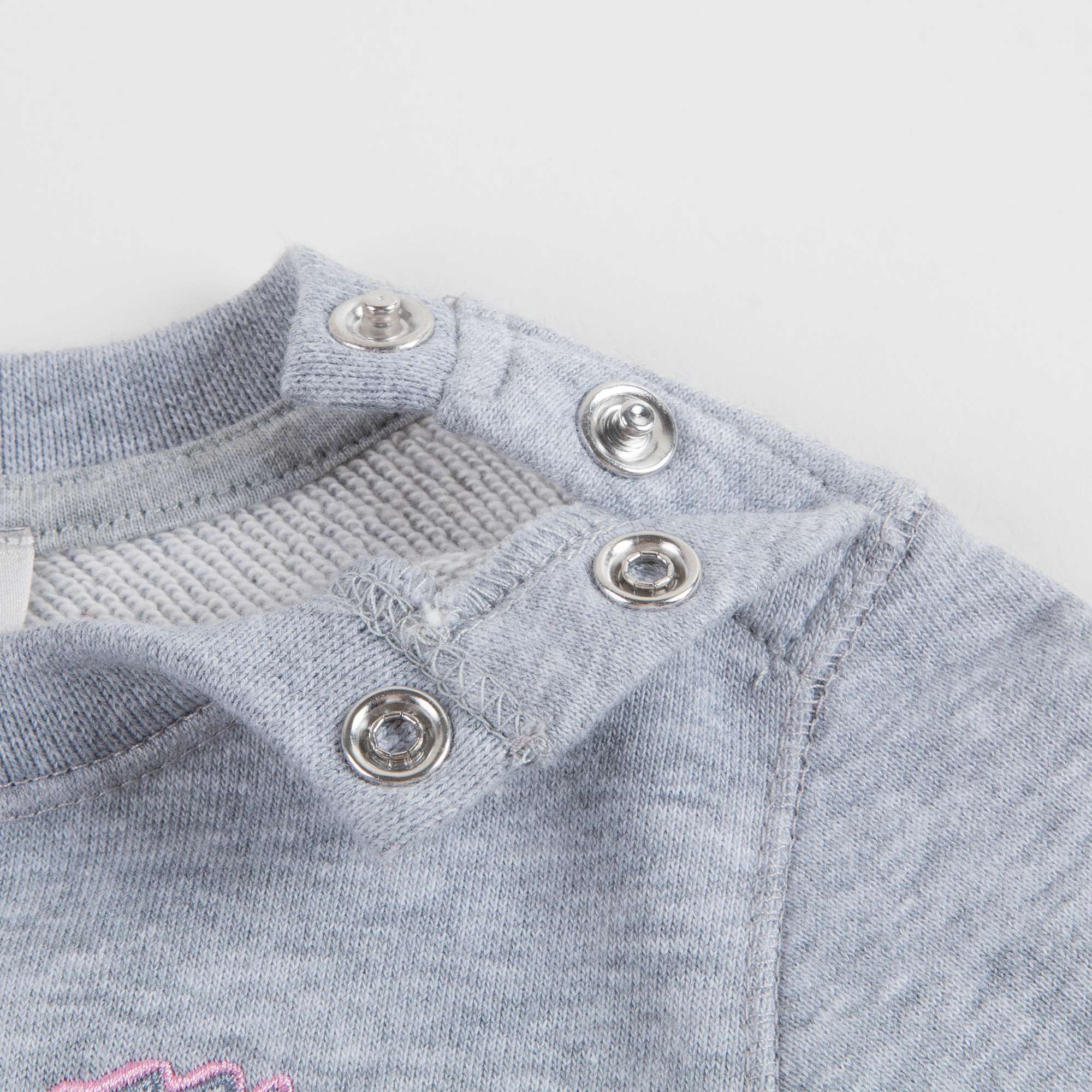 Baby Girls Marl Grey Cotton Sweatshirt
