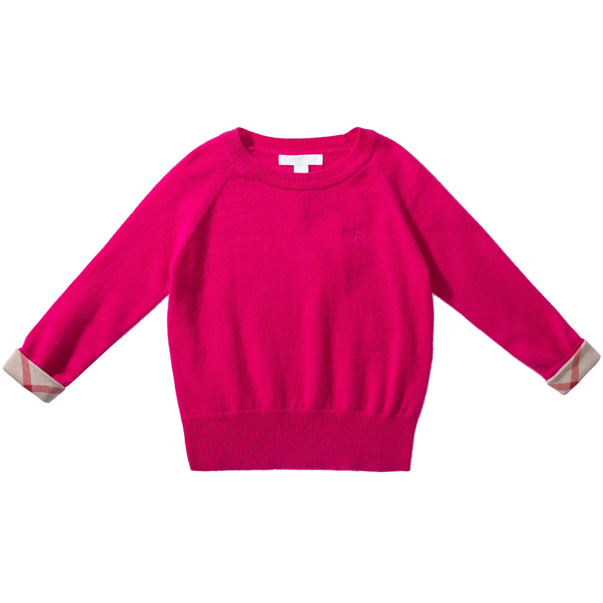 Girls  Bright  Crimson Pink  Cashmere   Sweater