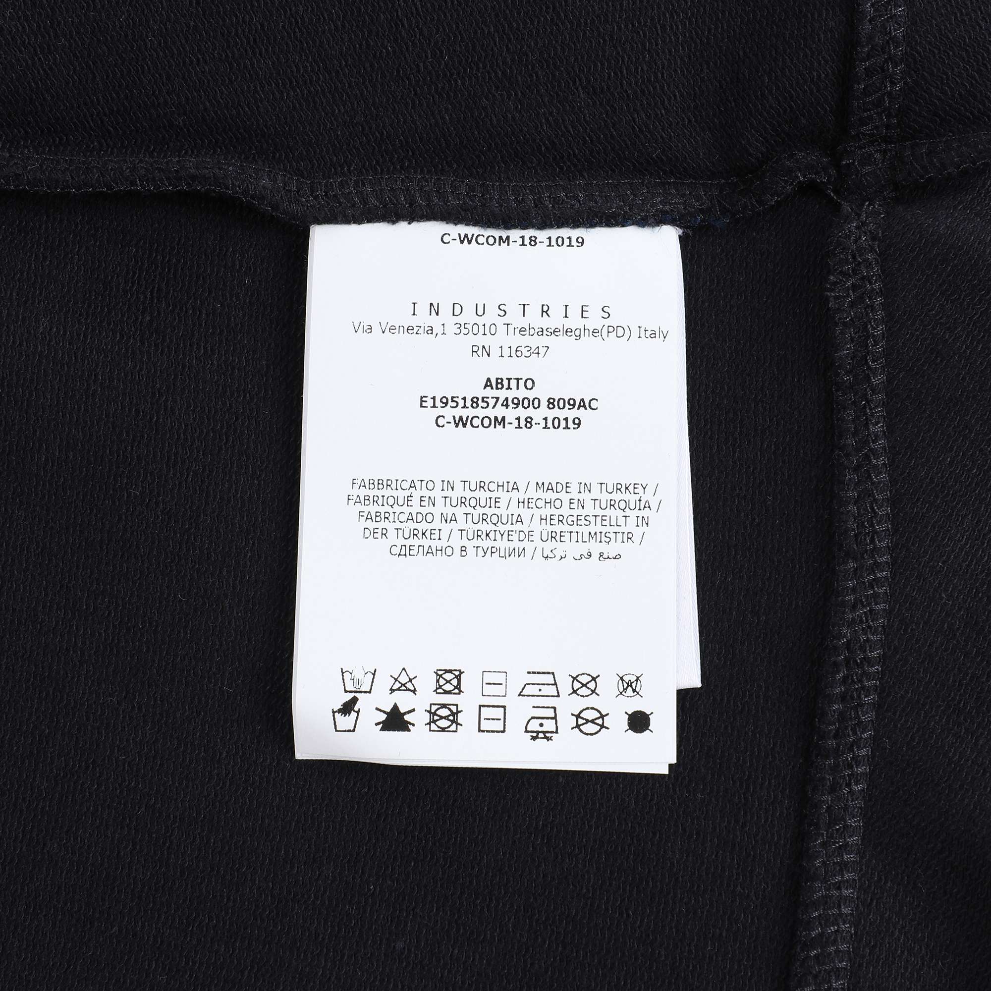Baby Girls Black Logo Dress