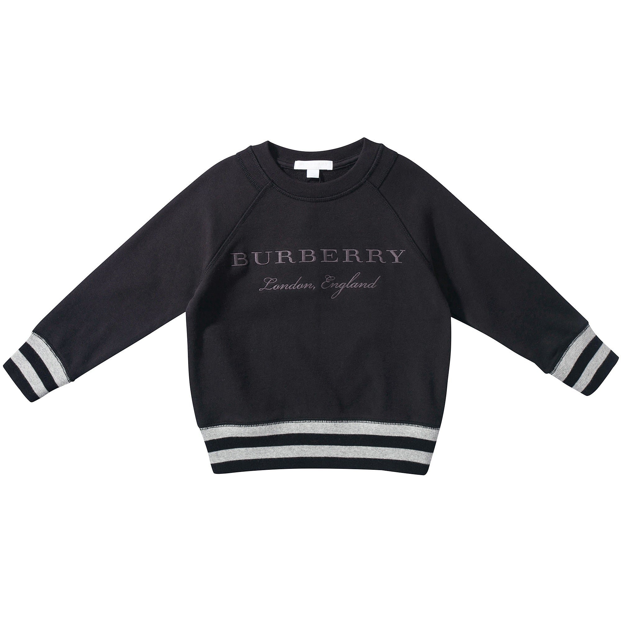 Baby &  Girls  Black  Cotton   Swerteshirt
