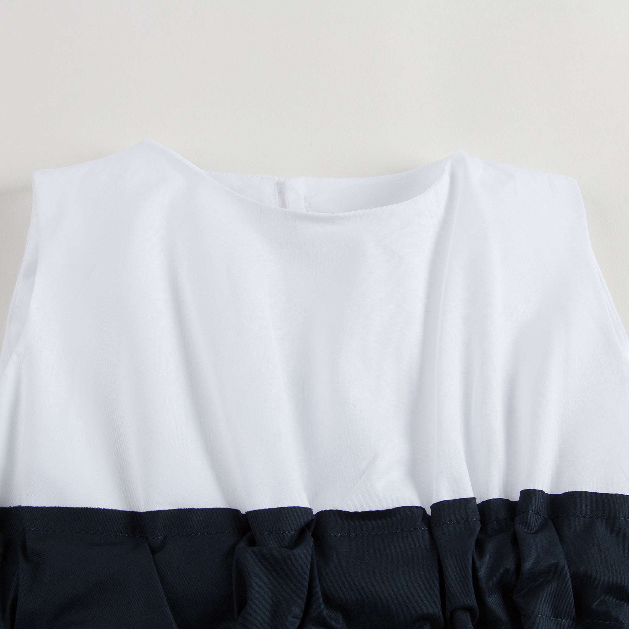 Girls White Dress With Black Bow - CÉMAROSE | Children's Fashion Store - 3