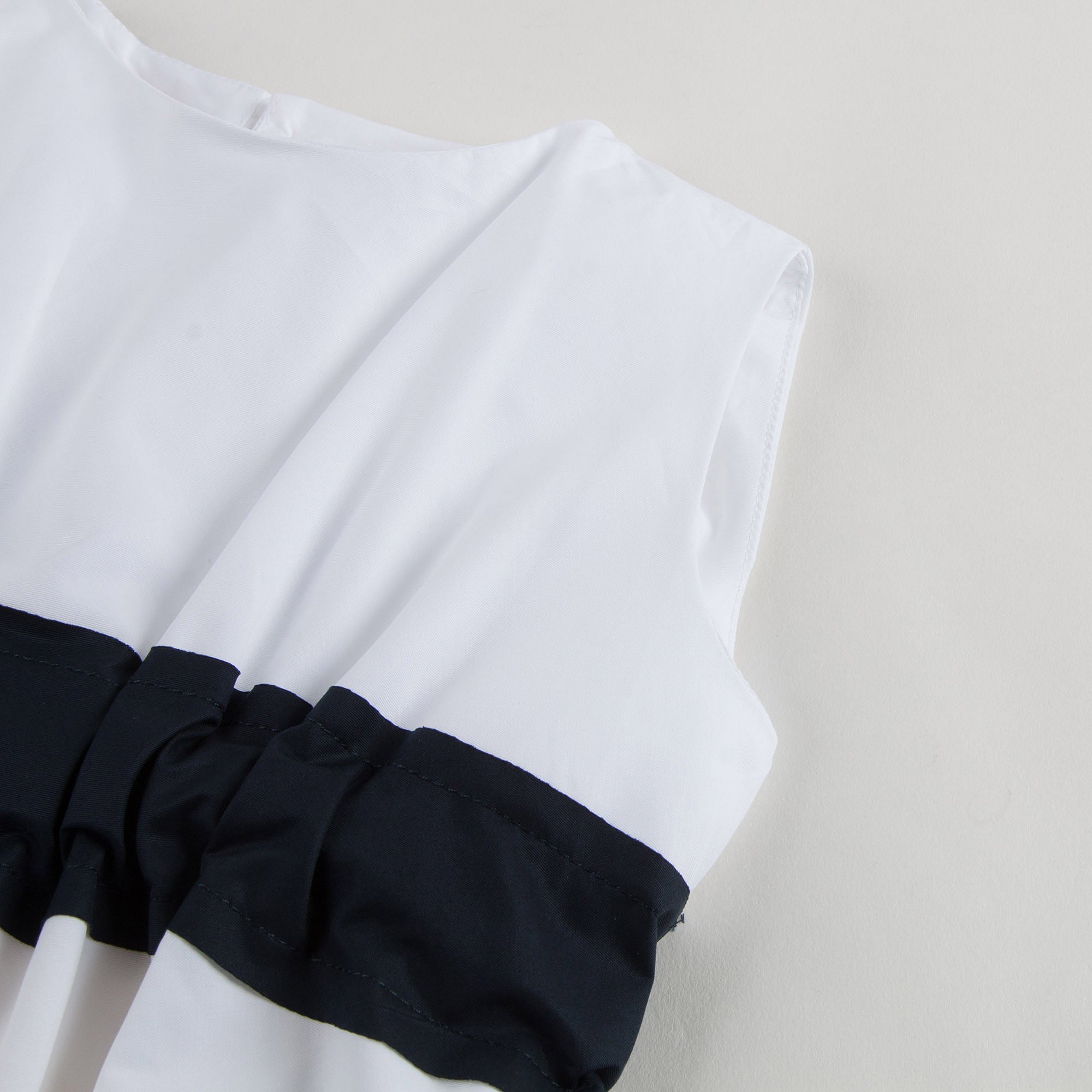 Girls White Dress With Black Bow - CÉMAROSE | Children's Fashion Store - 4